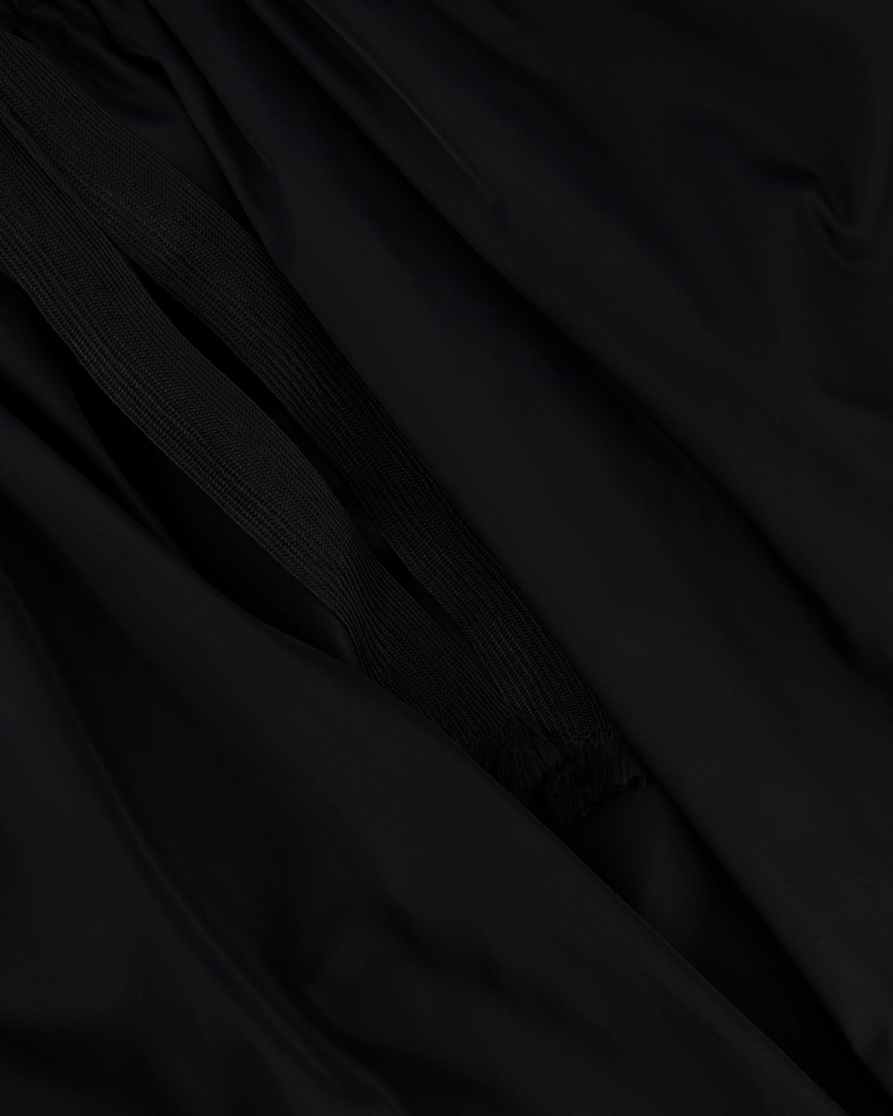 Prada Black Nylon Midi Skirt with Drawstring Detail Size IT 38 (UK 6)RRP 980£ - Image 6