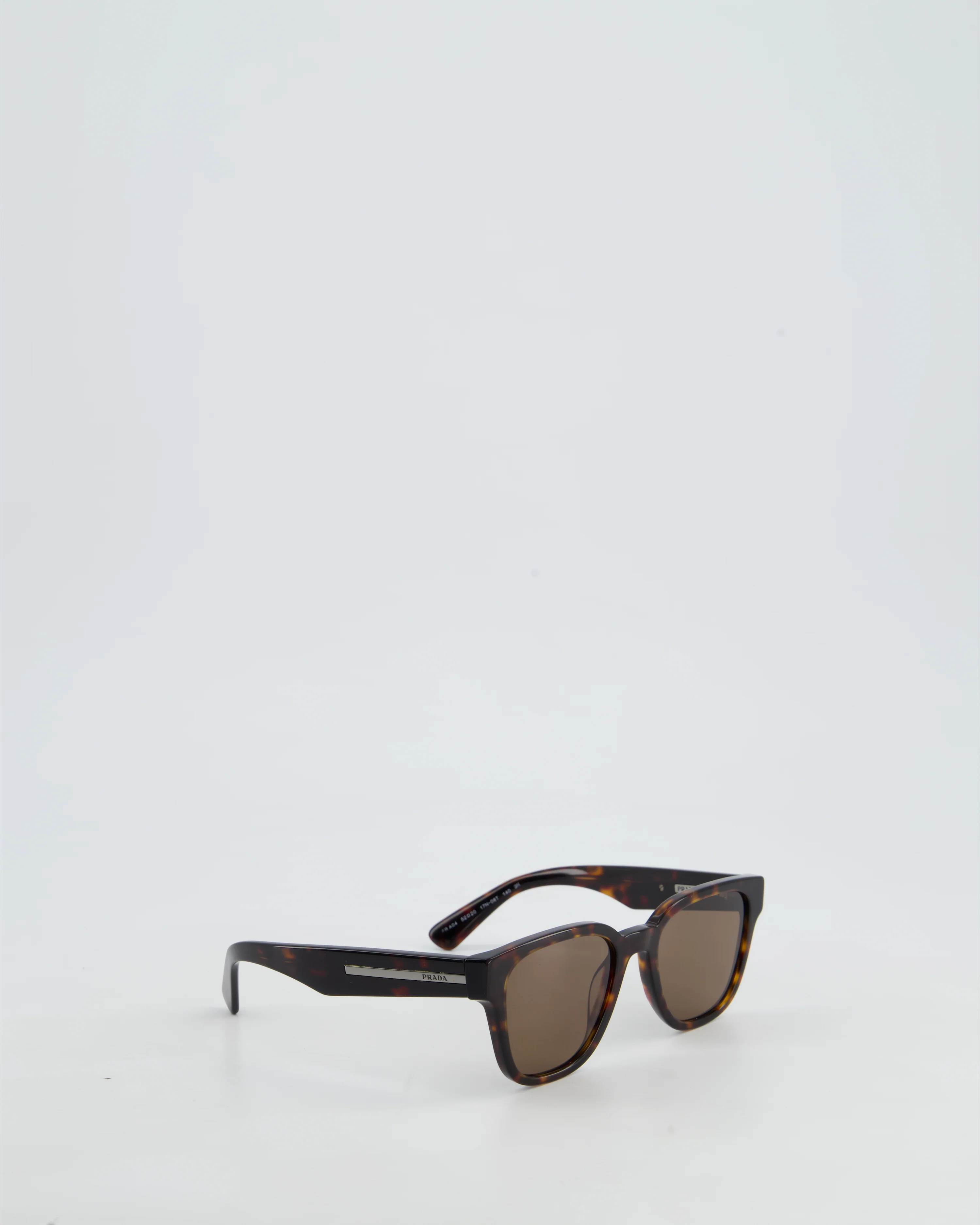 Prada Brown Tortoise Shell Square Framed Sunglasses - Image 3