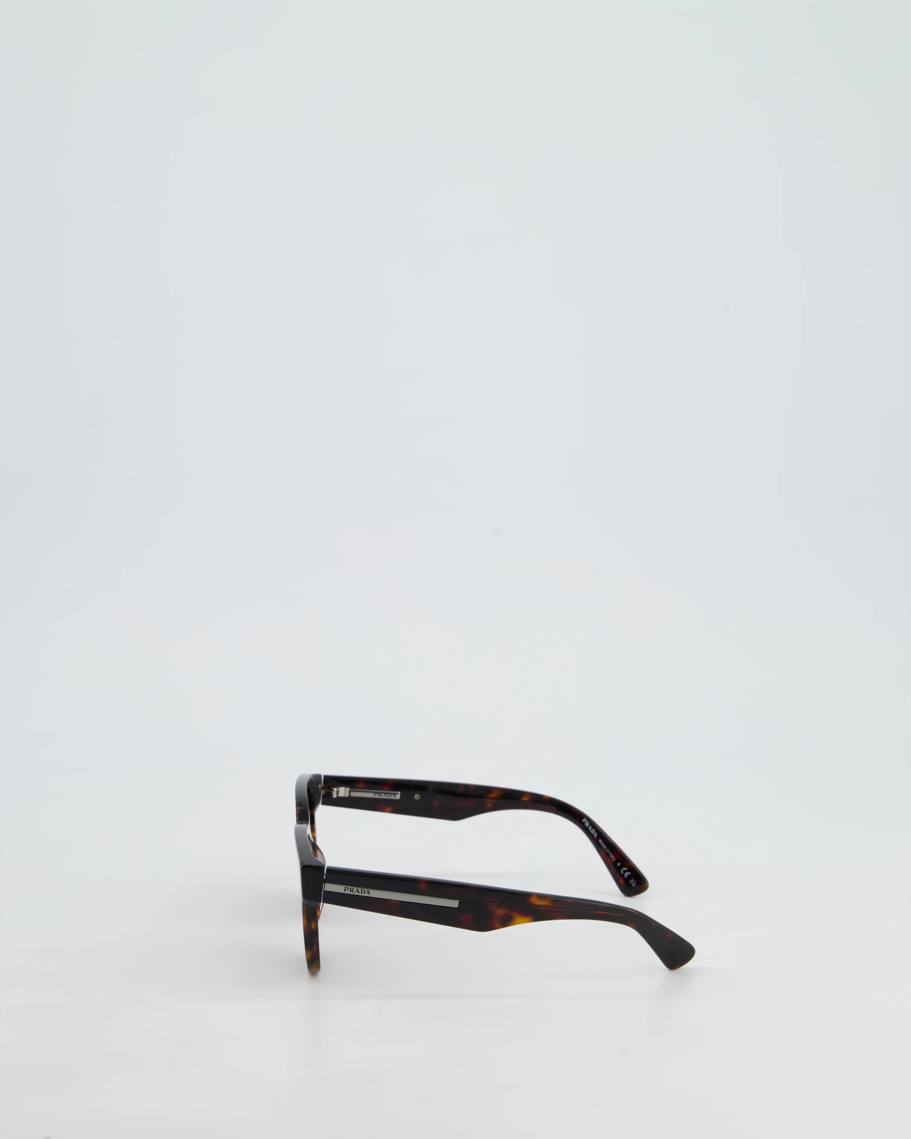 Prada Brown Tortoise Shell Square Framed Sunglasses - Image 6