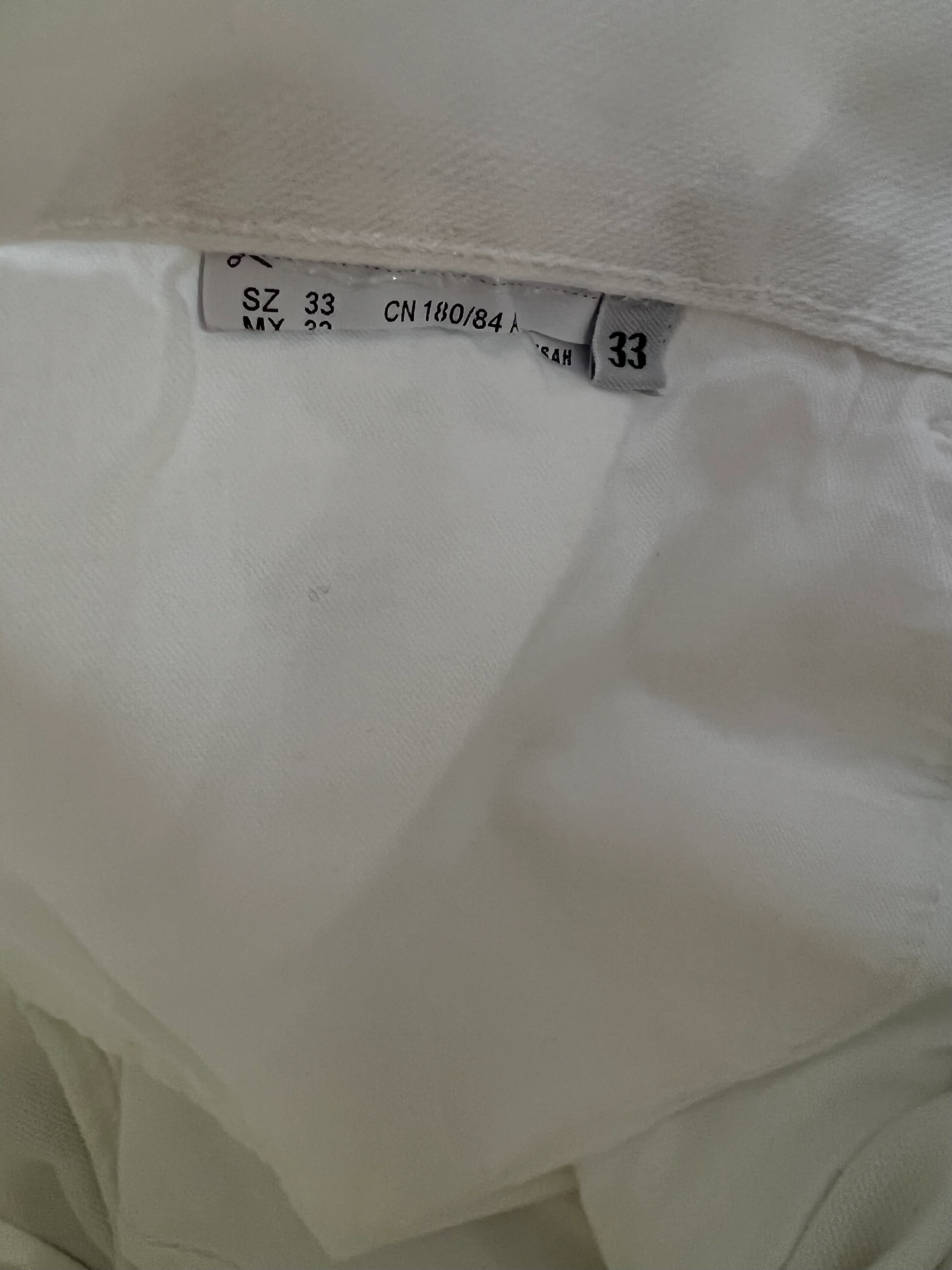 Prada Menswear White Tapered Fit Jeans with Logo Size 33 - Image 7