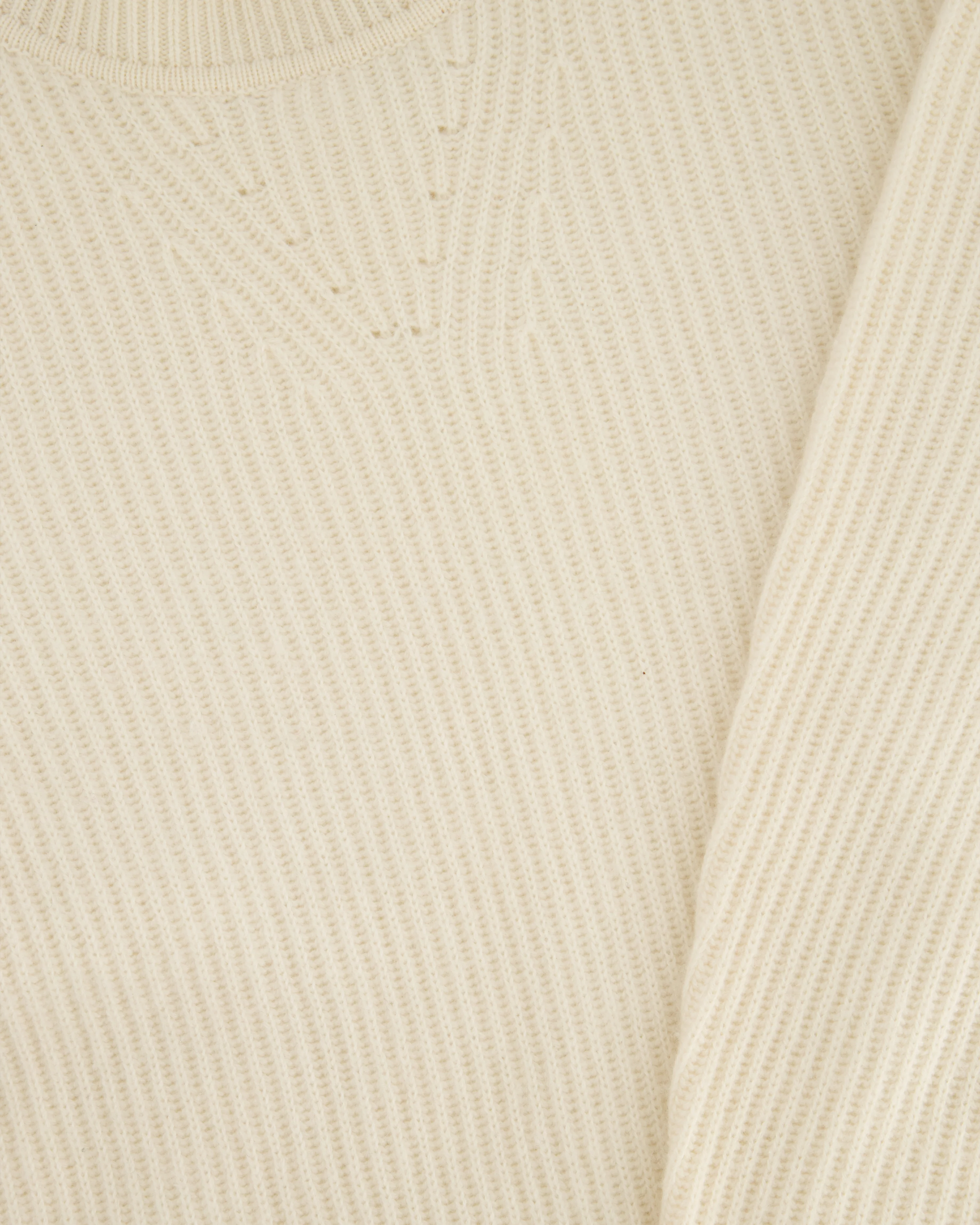 Rag & Bone Cream Round Neck Long-Line Knitted Jumper Size S (UK 8) - Image 2