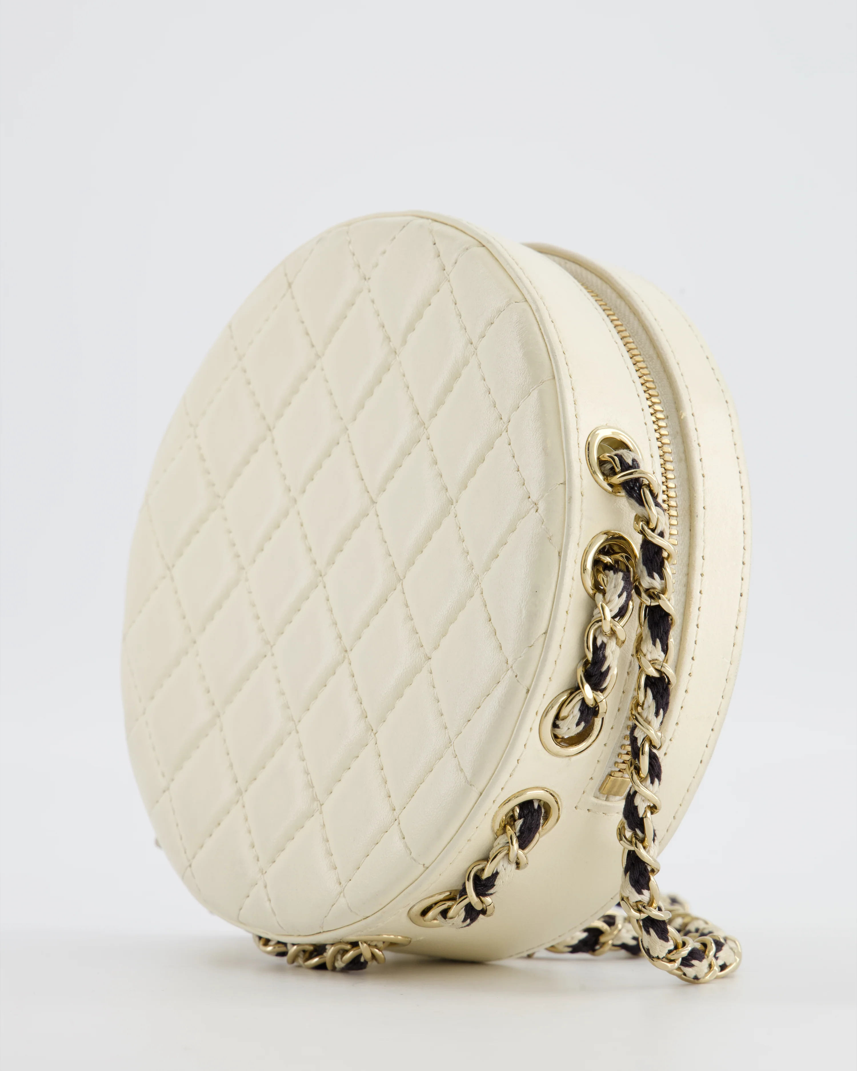 *RARE & FIRE PRICE* Chanel La Pausa Coco Lifesaver Bag in Black and White with Champagne Gold Hardware - Image 14