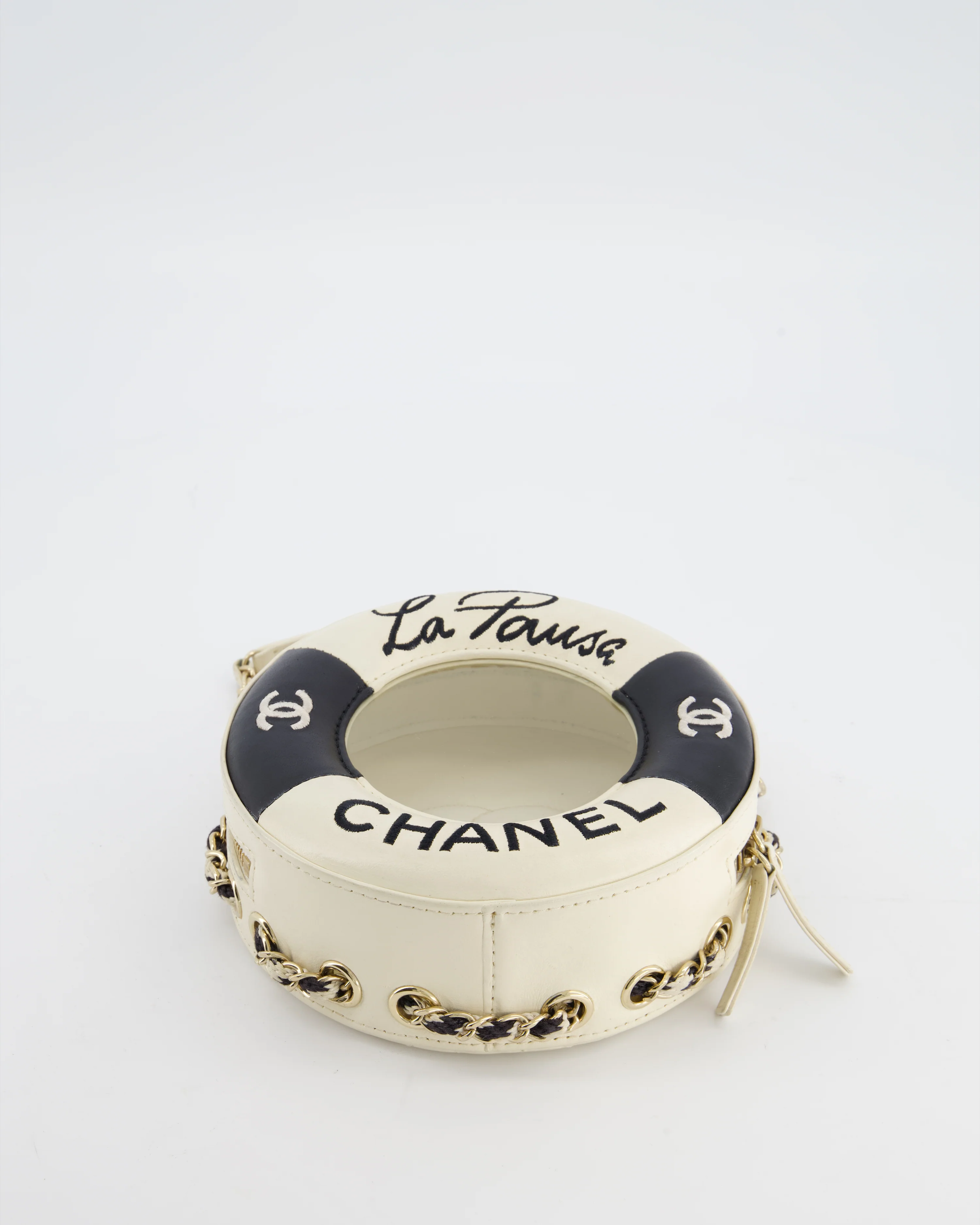 *RARE & FIRE PRICE* Chanel La Pausa Coco Lifesaver Bag in Black and White with Champagne Gold Hardware - Image 23