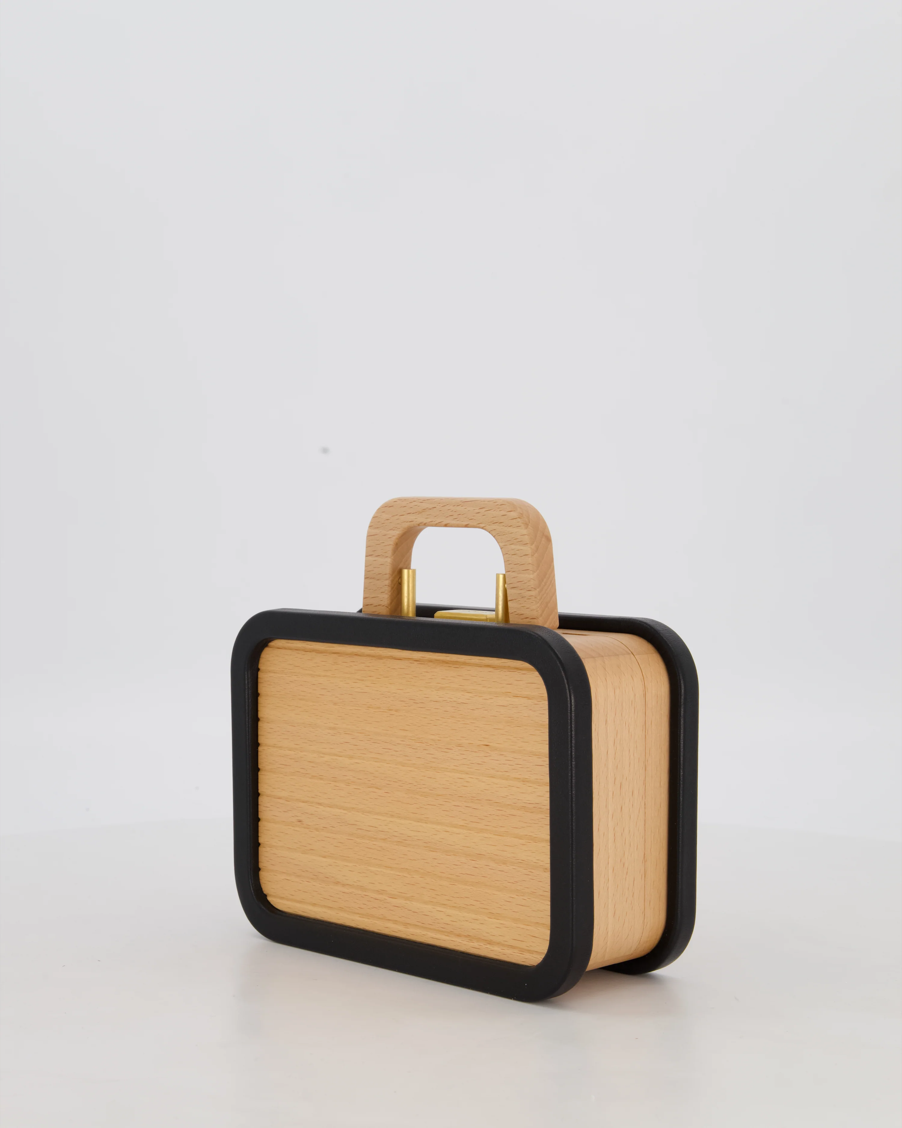 *VERY RARE* Chanel Brown Wooden Vanity Case Bag with Black CC Leather Chain Logo - Image 7