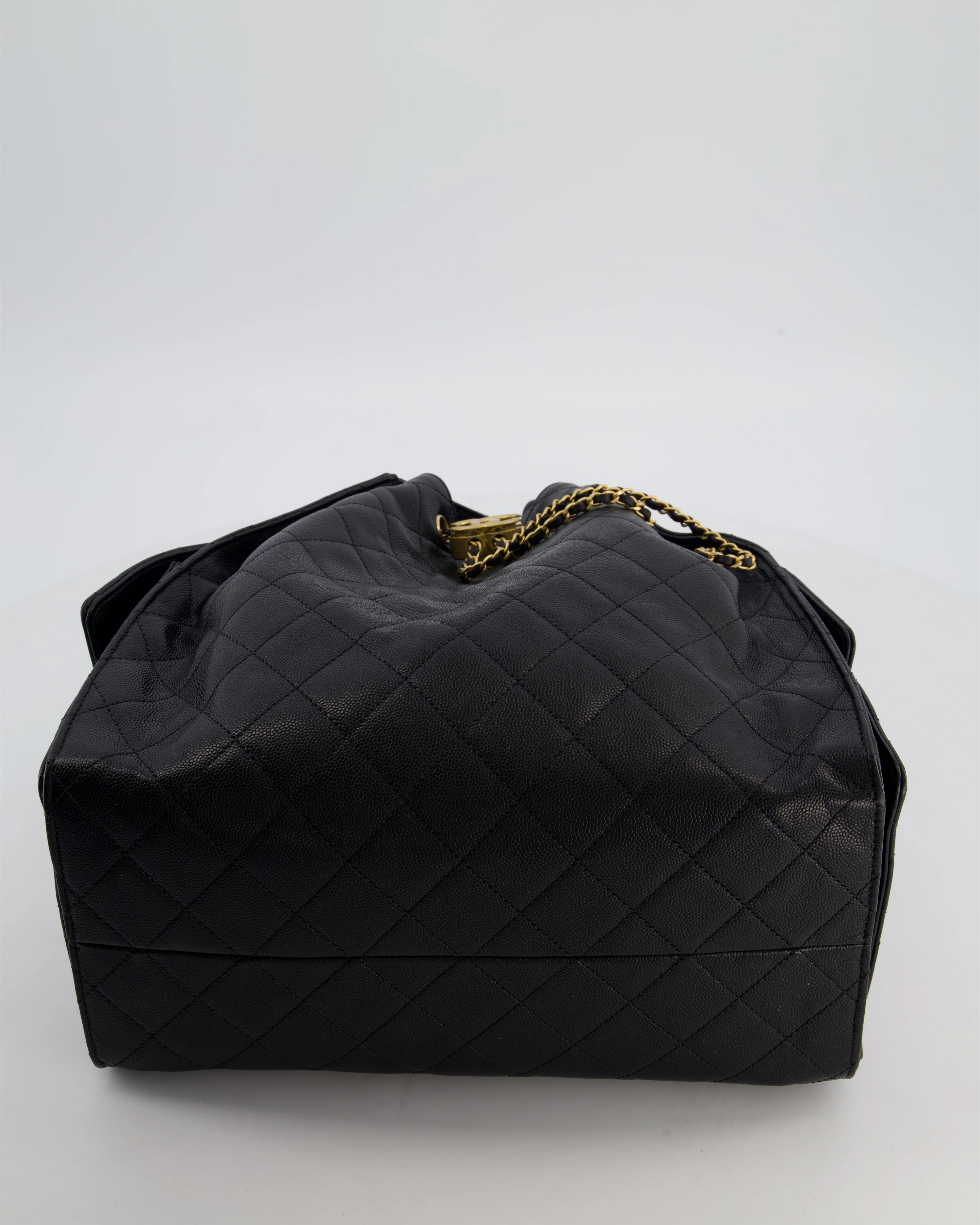 *RARE* Chanel Medium 25 Handbag in Black Caviar Leather with Brushed Gold Hardware - Image 21