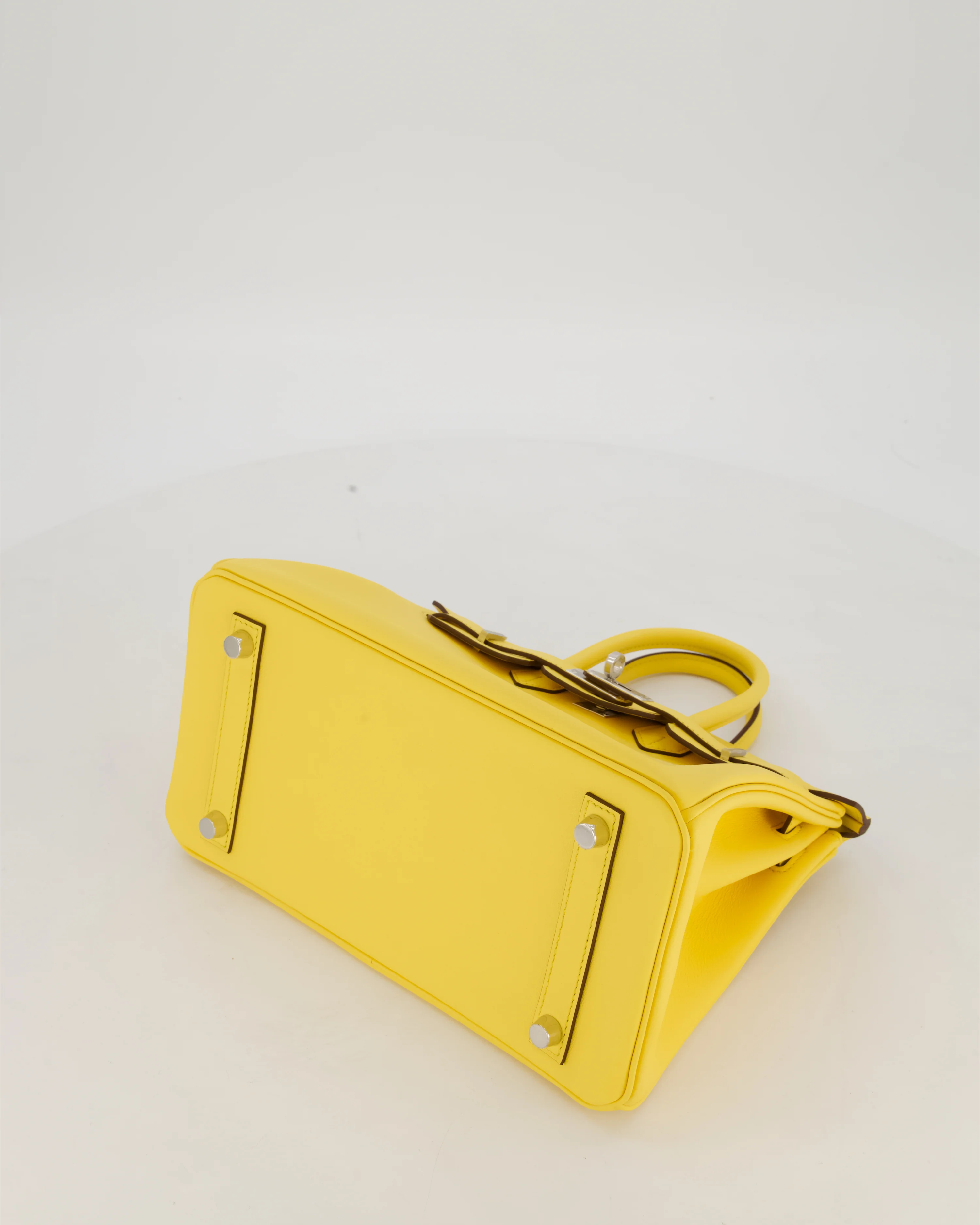 *RARE COLOUR* Hermès Birkin 25 Retourne Bag in Jaune Mango Swift Leather with Palladium Hardware - Image 18