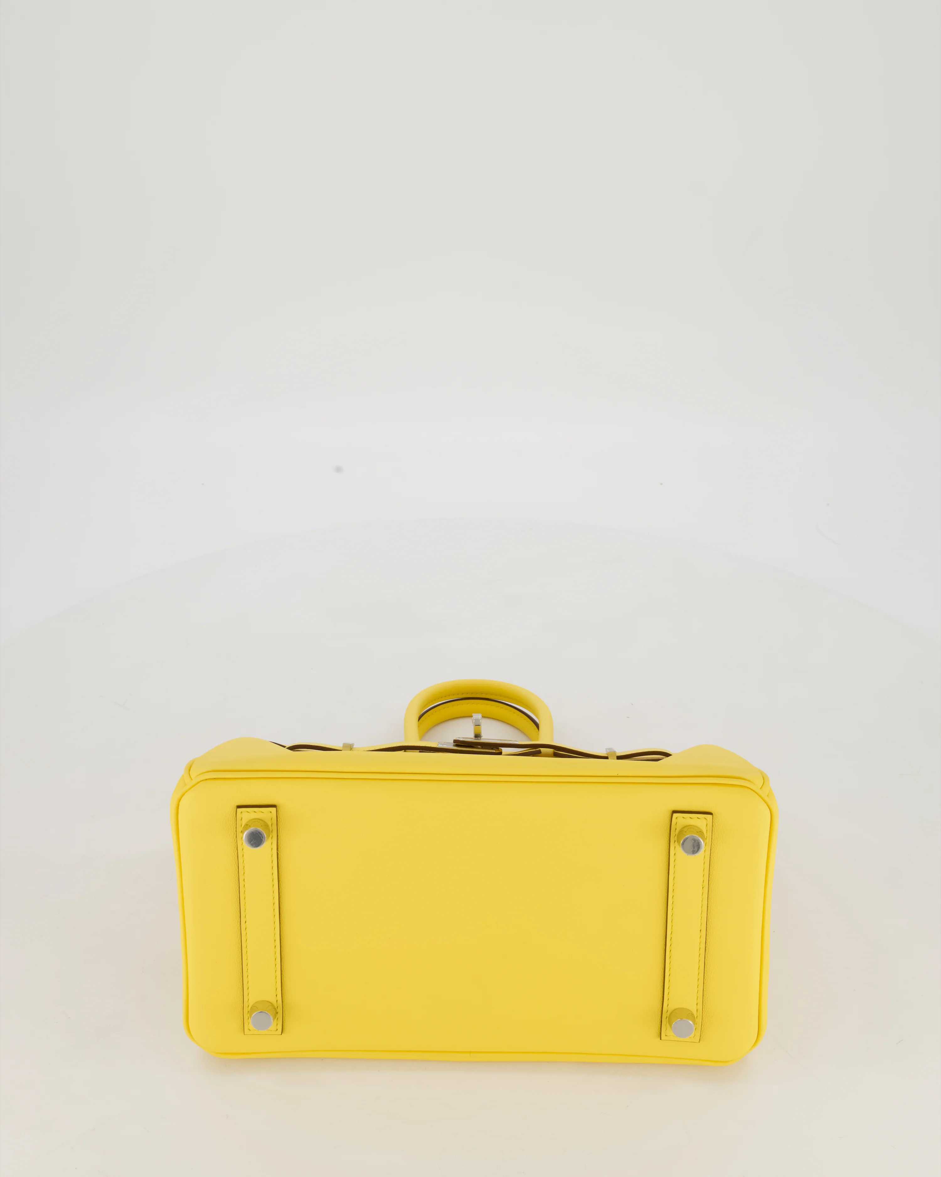 *RARE COLOUR* Hermès Birkin 25 Retourne Bag in Jaune Mango Swift Leather with Palladium Hardware - Image 19