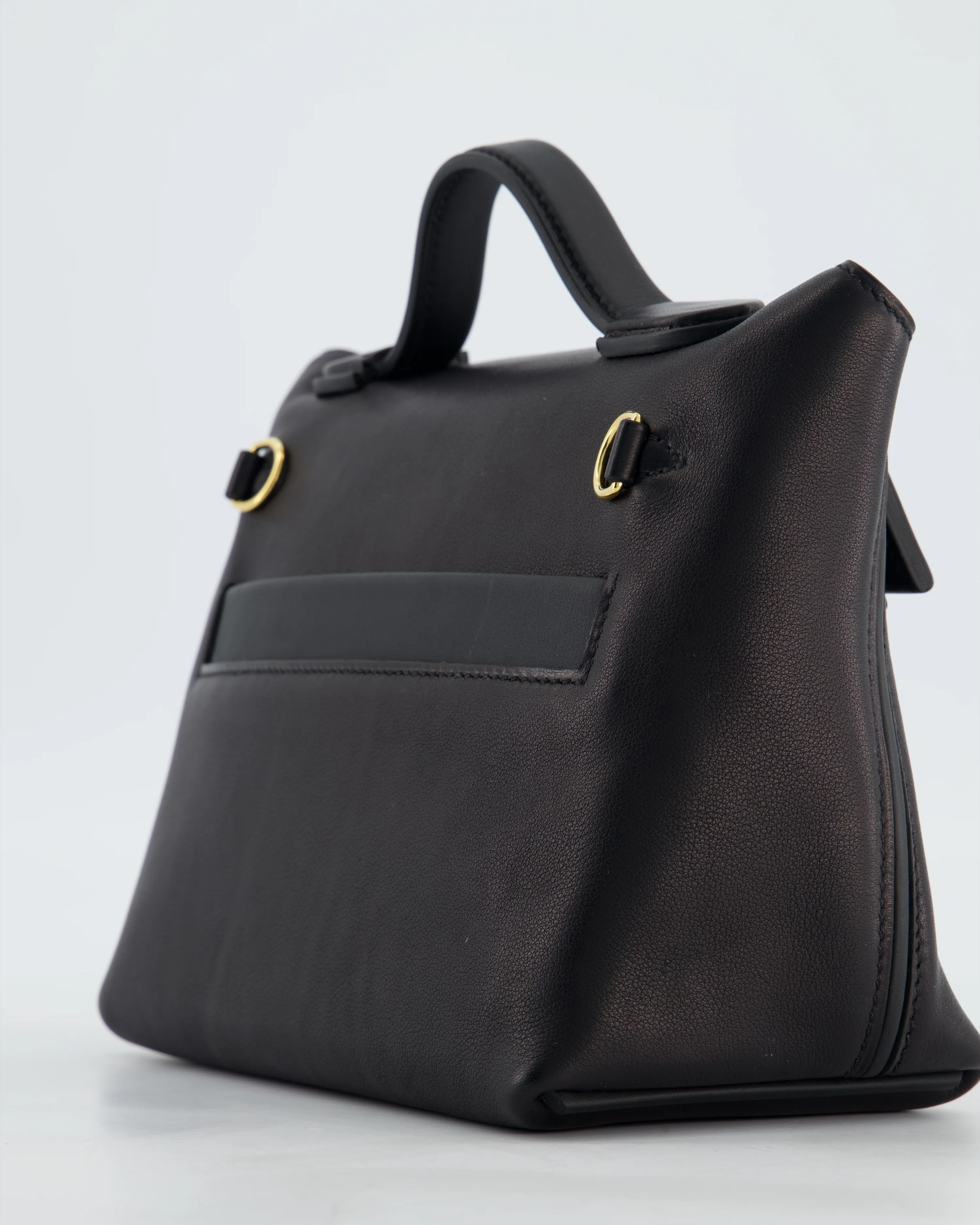 *RARE* Hermès 24/24 21 Bag in Noir Volupto and Noir Swift Leather with Gold Hardware - Image 14