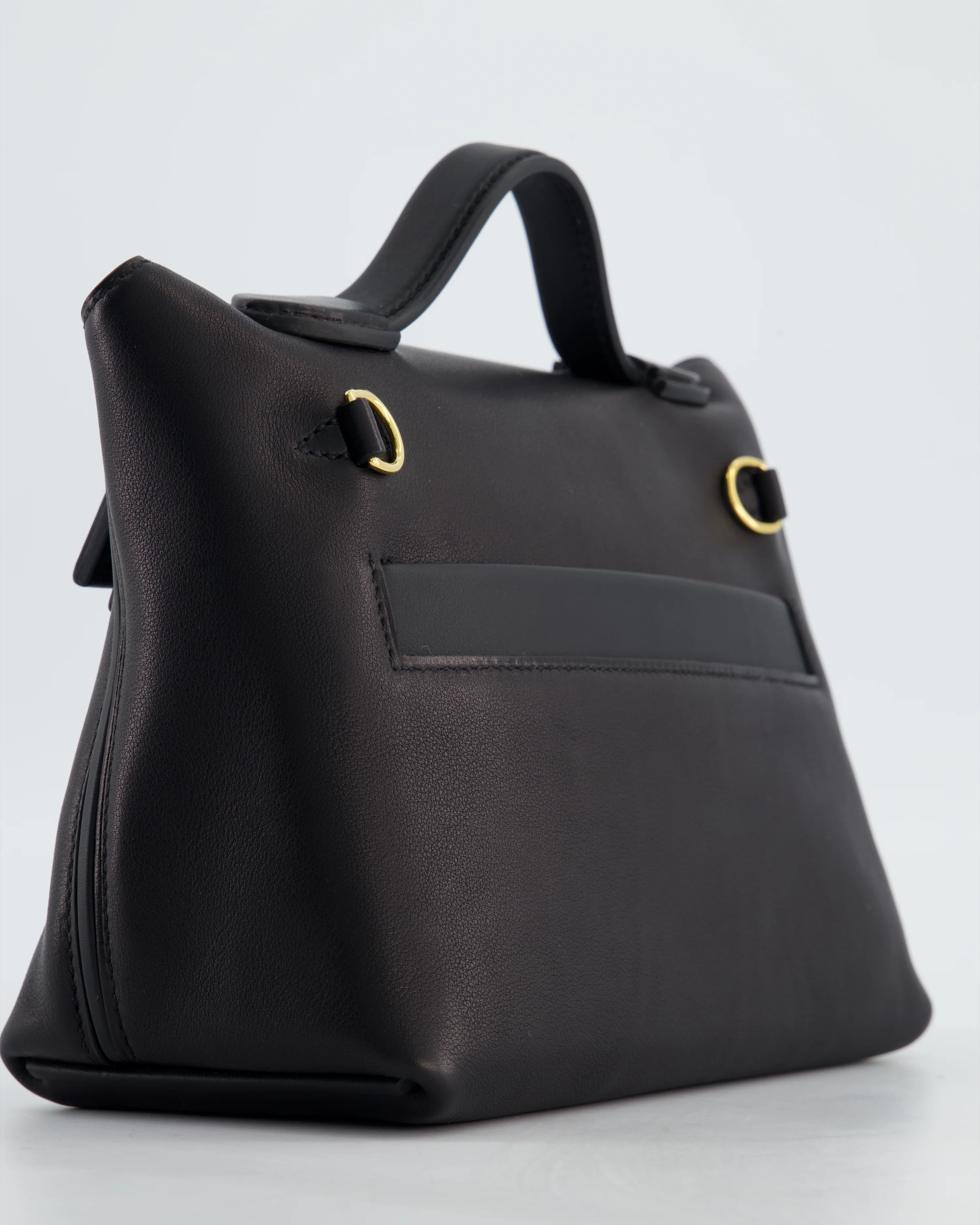 *RARE* Hermès 24/24 21 Bag in Noir Volupto and Noir Swift Leather with Gold Hardware - Image 15
