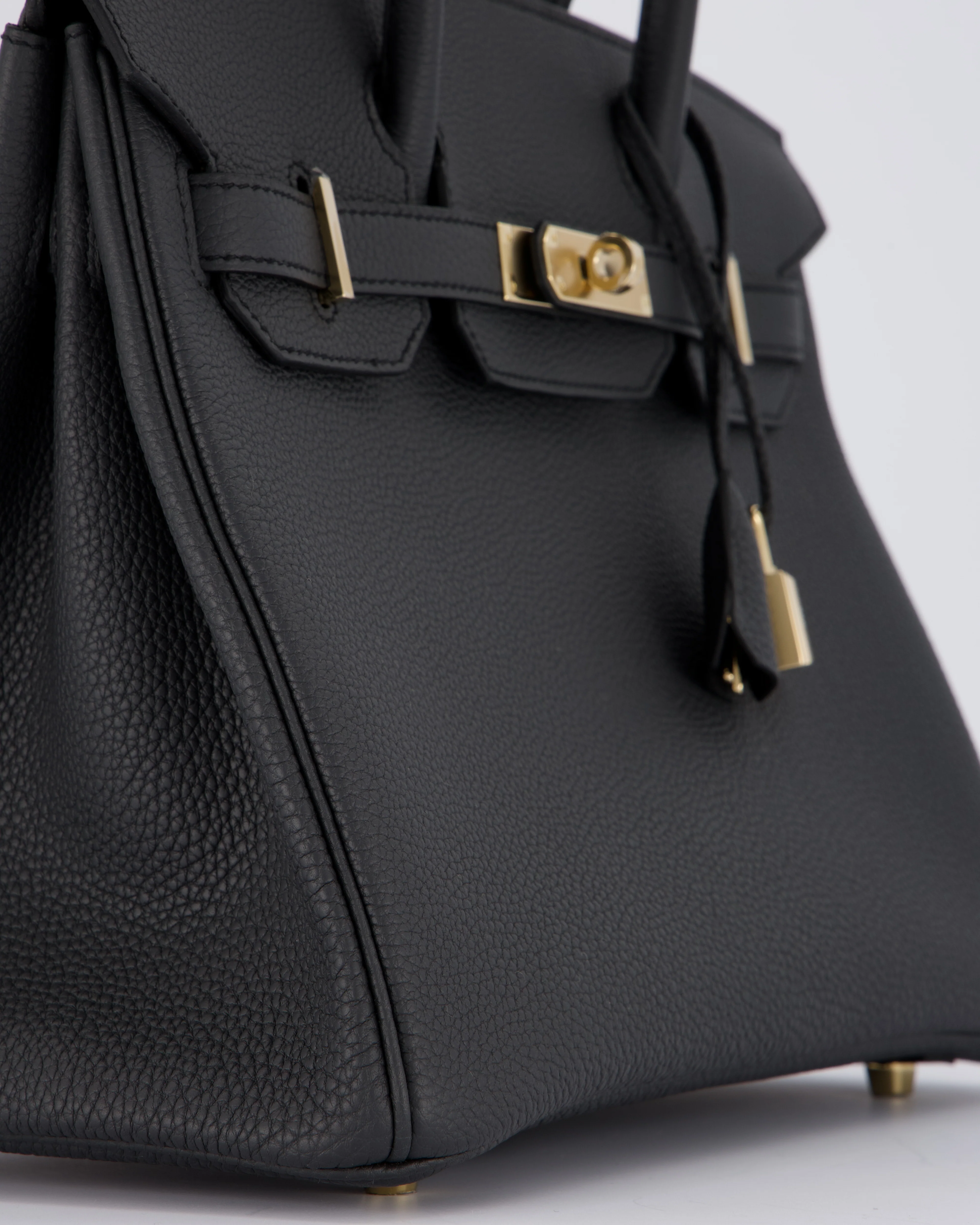 *RARE* Hermès Birkin 30 Bag in Plomb Togo Leather with Permabrass Hardware - Image 14