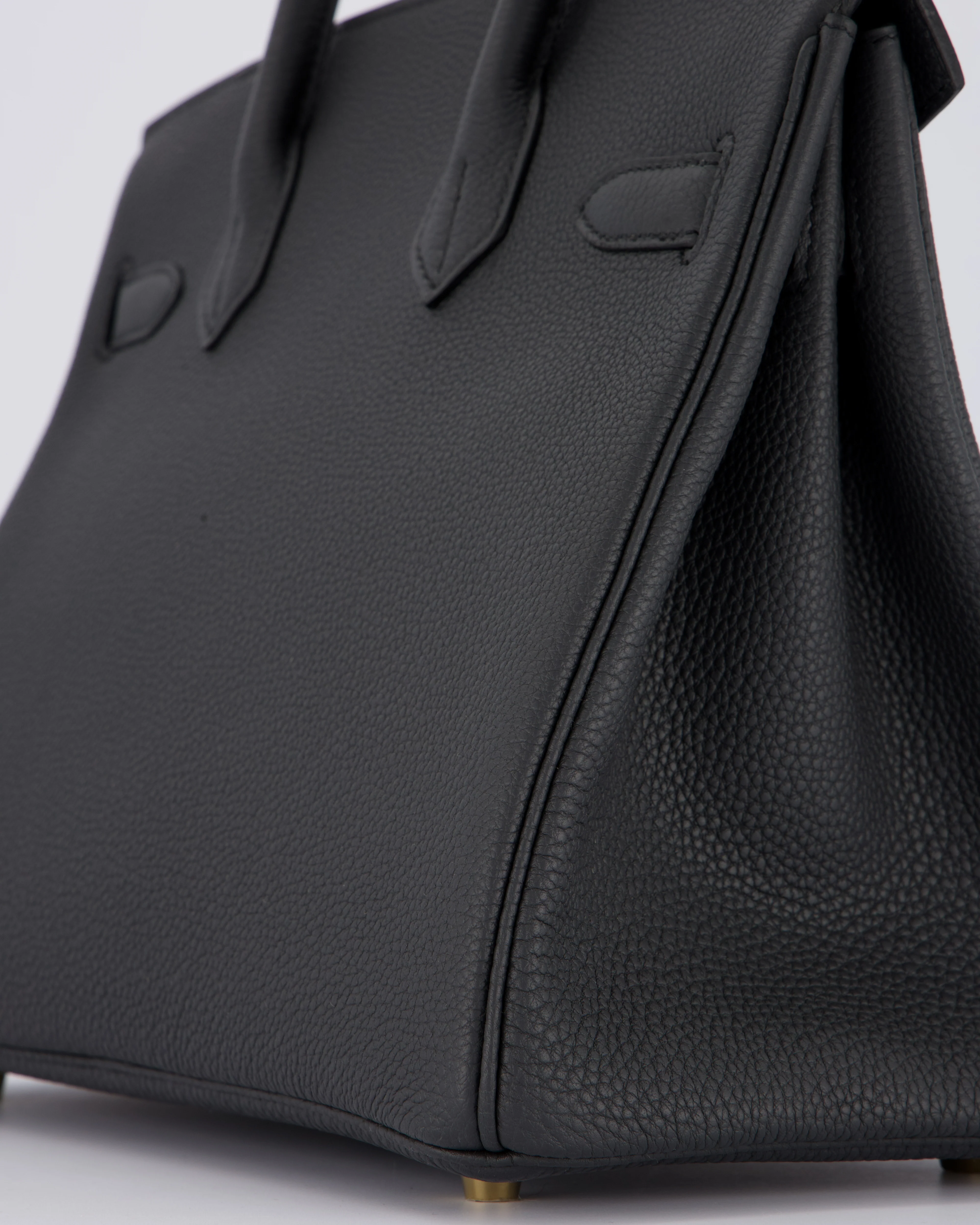 *RARE* Hermès Birkin 30 Bag in Plomb Togo Leather with Permabrass Hardware - Image 16