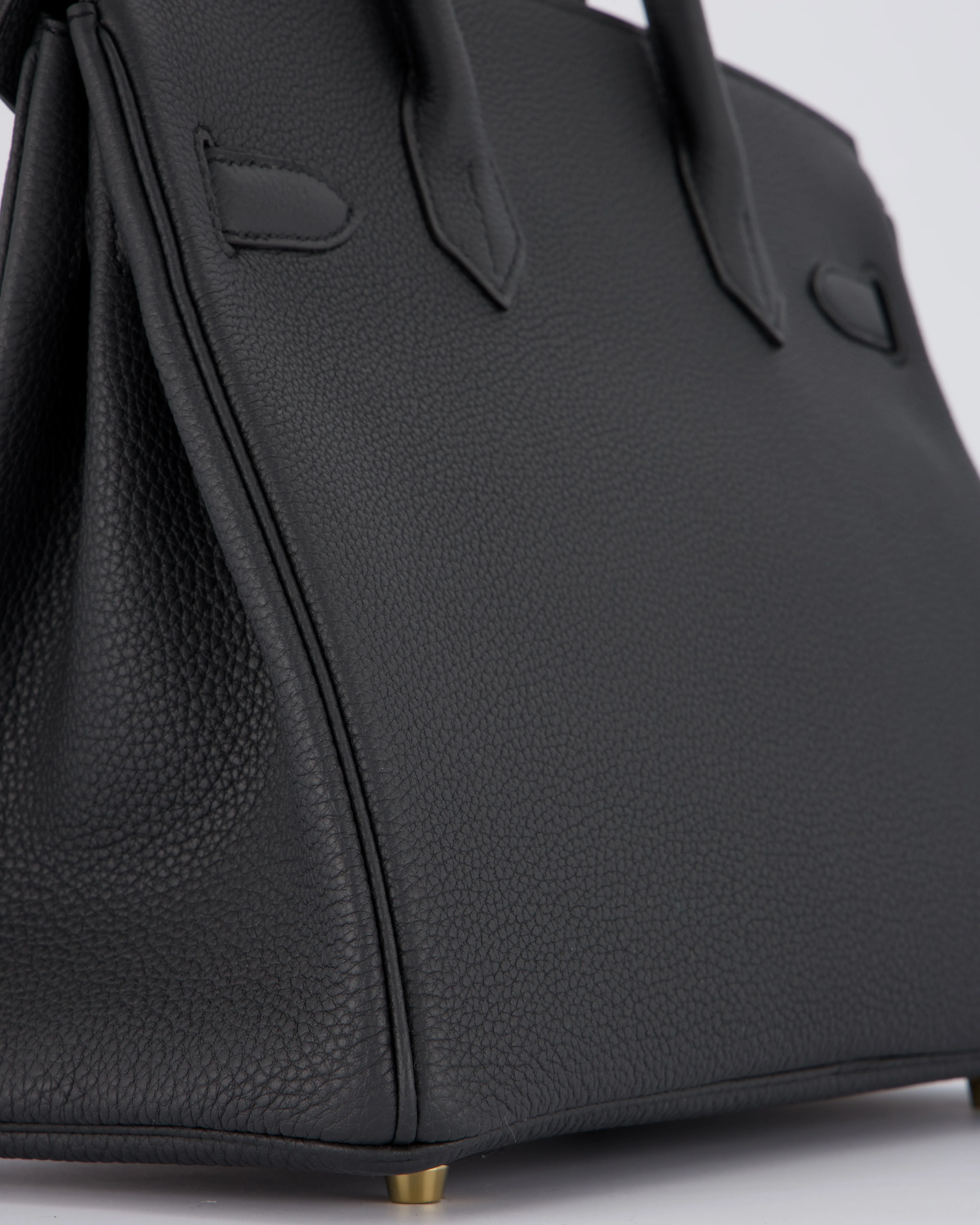 *RARE* Hermès Birkin 30 Bag in Plomb Togo Leather with Permabrass Hardware - Image 17