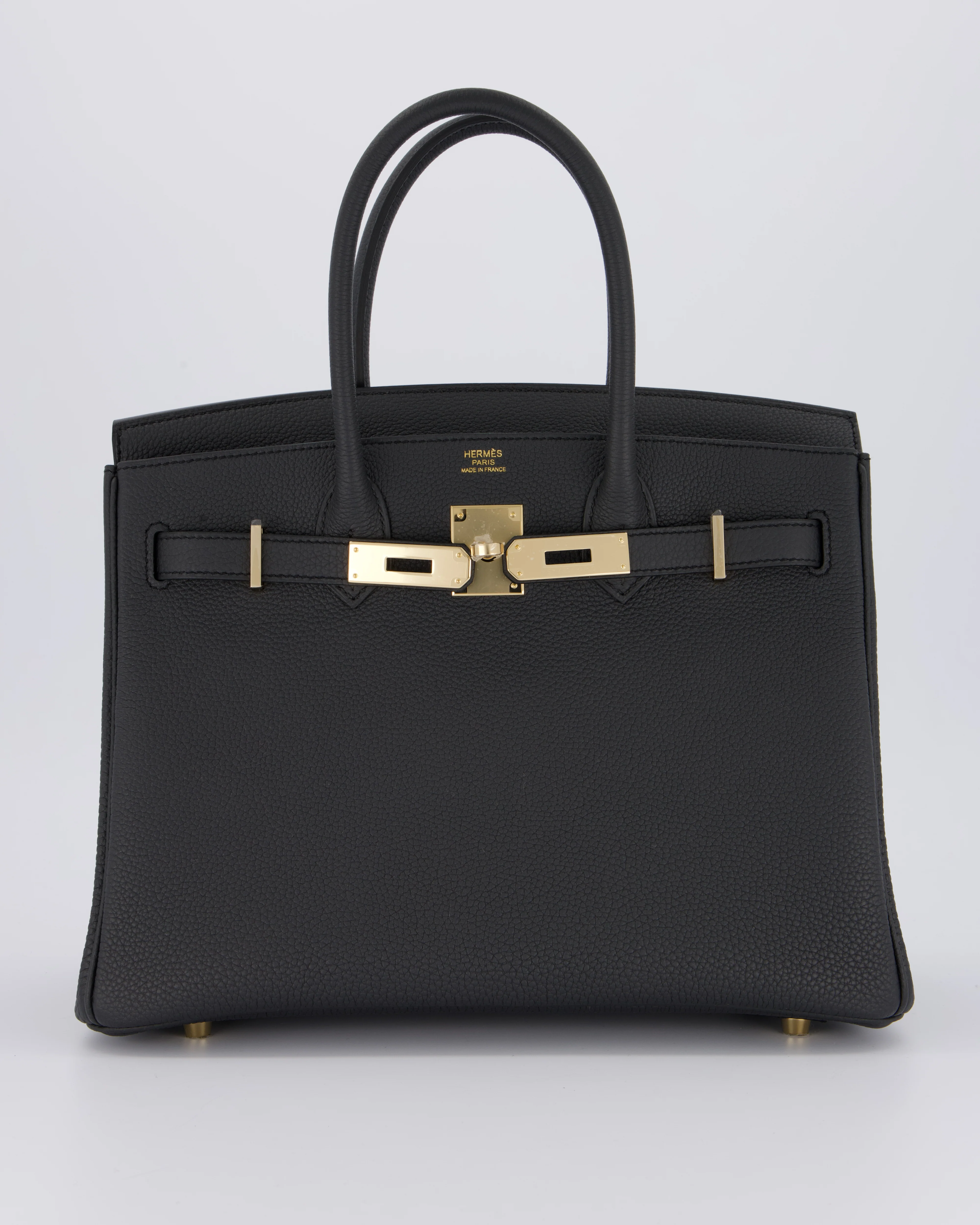 *RARE* Hermès Birkin 30 Bag in Plomb Togo Leather with Permabrass Hardware - Image 22