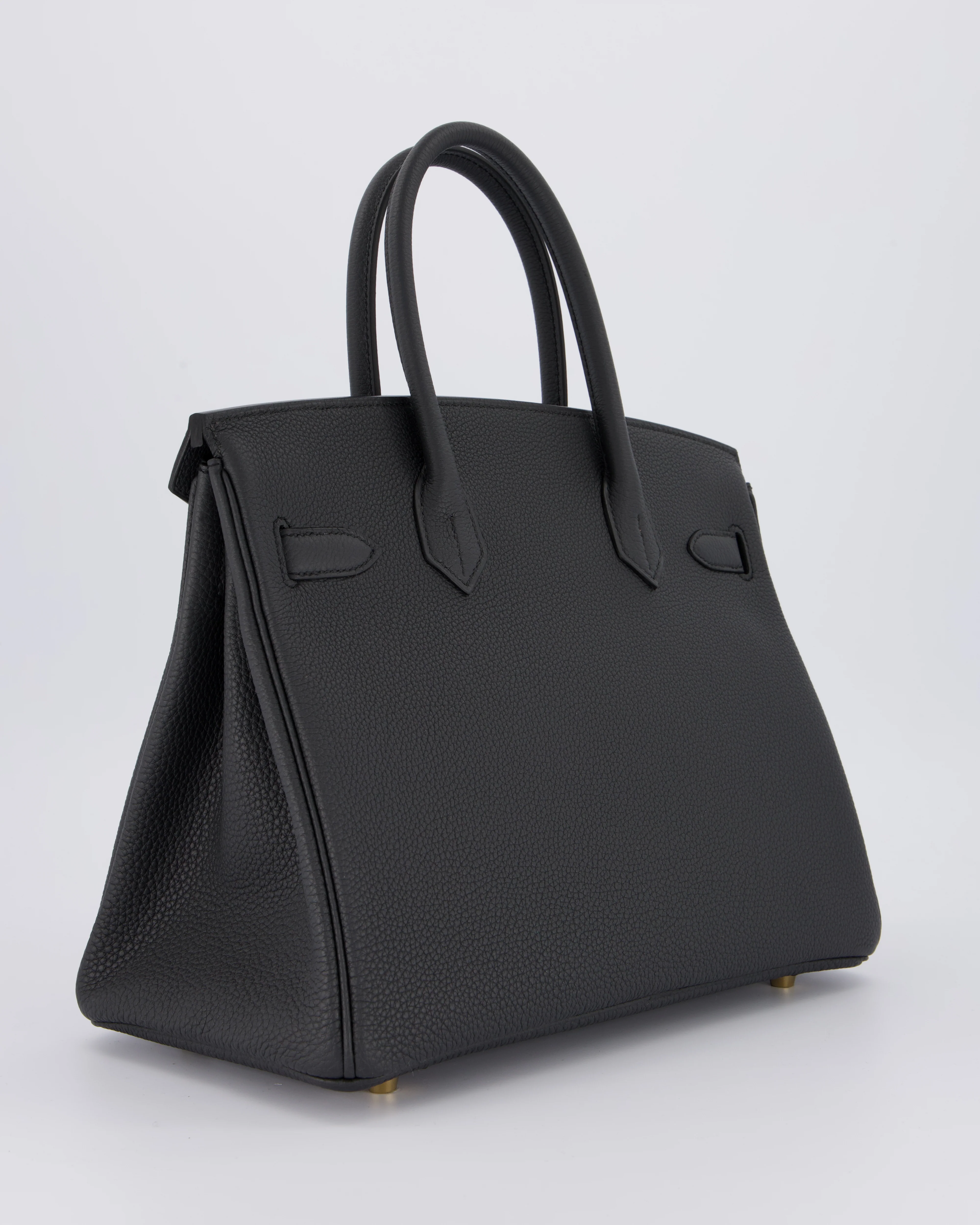 *RARE* Hermès Birkin 30 Bag in Plomb Togo Leather with Permabrass Hardware - Image 7