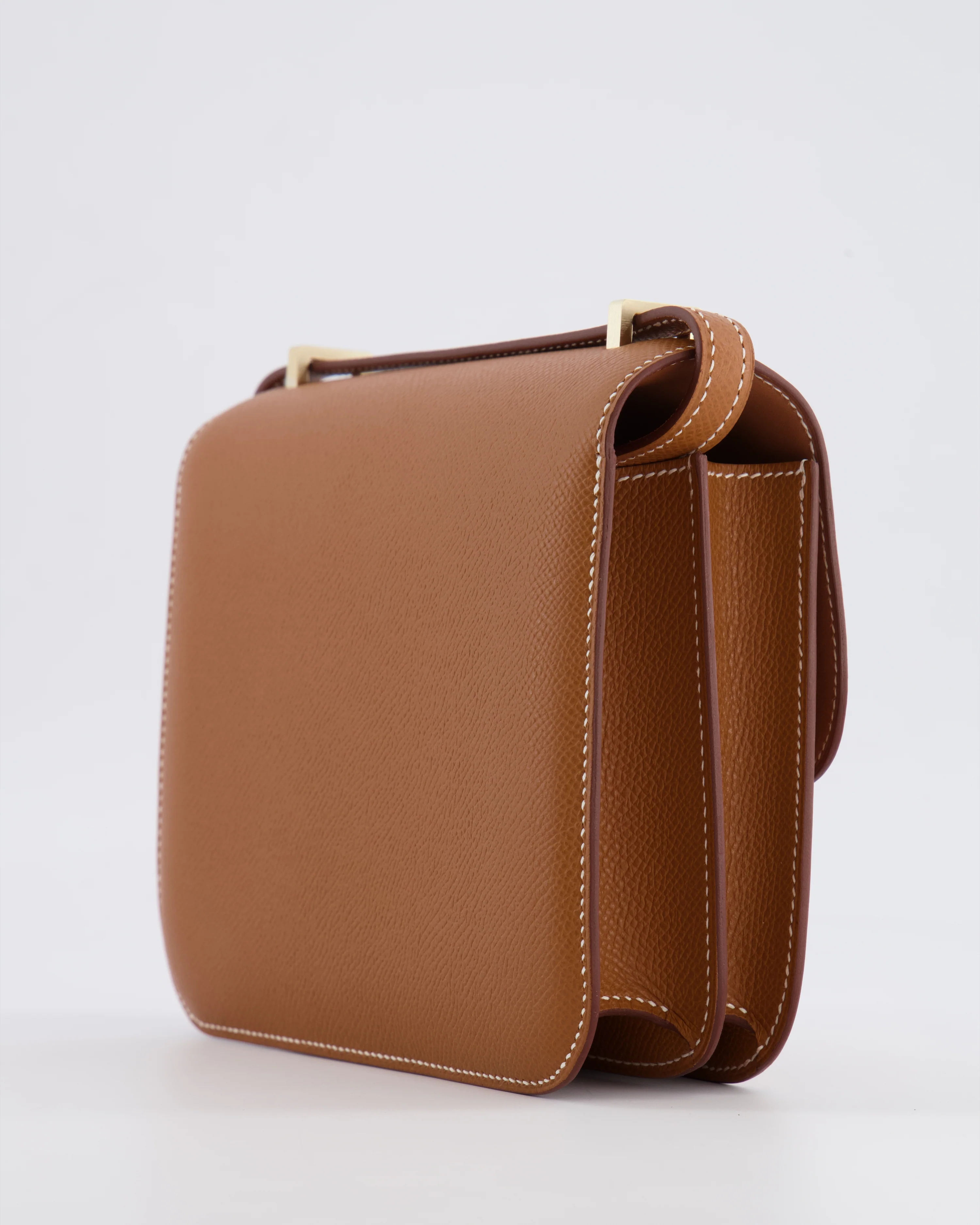 *Fire price “Hermès Constance III 18 Miroir Bag in Gold Epsom Leather with Brushed Permabrass Hardware - Image 15