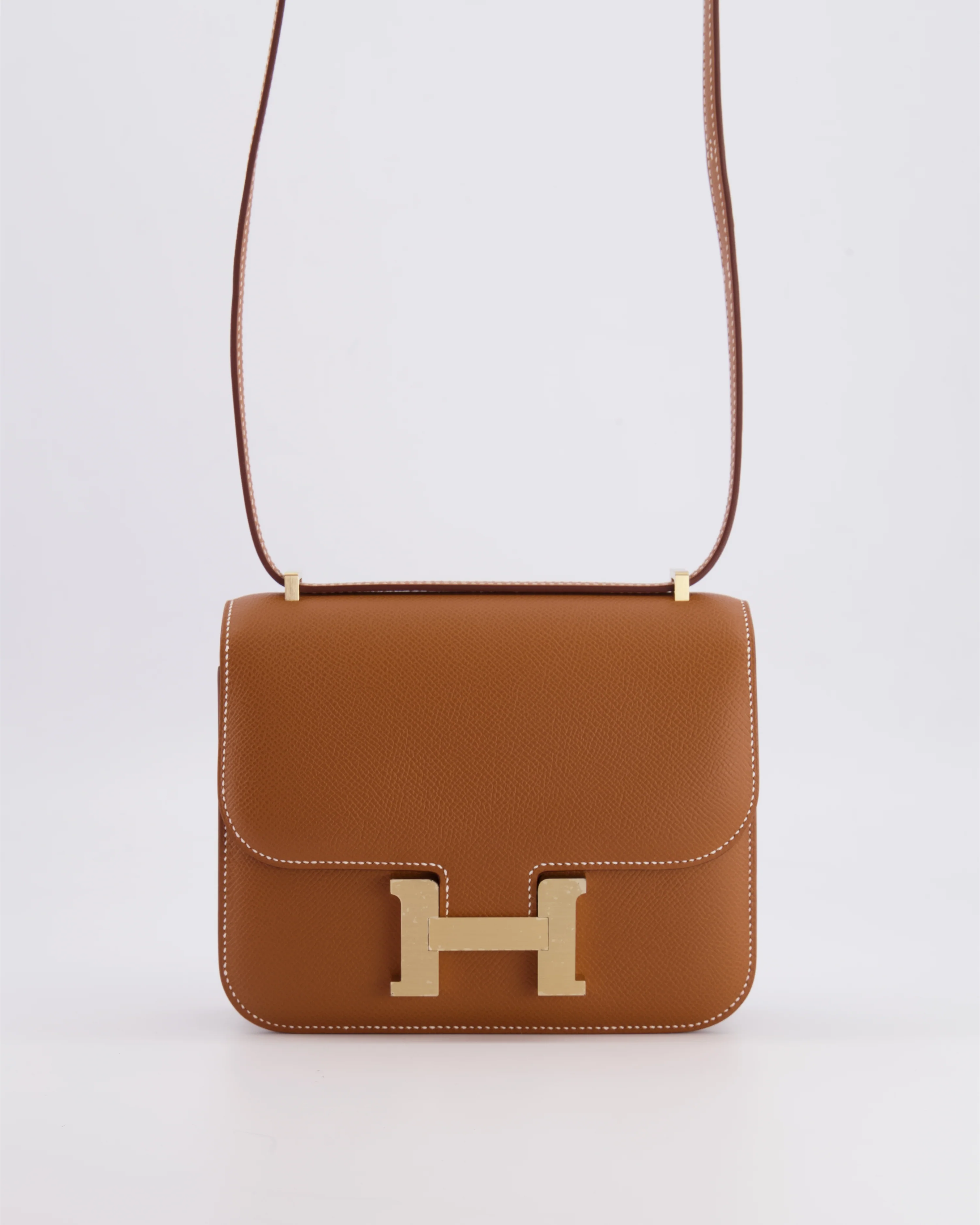 *Fire price “Hermès Constance III 18 Miroir Bag in Gold Epsom Leather with Brushed Permabrass Hardware - Image 2