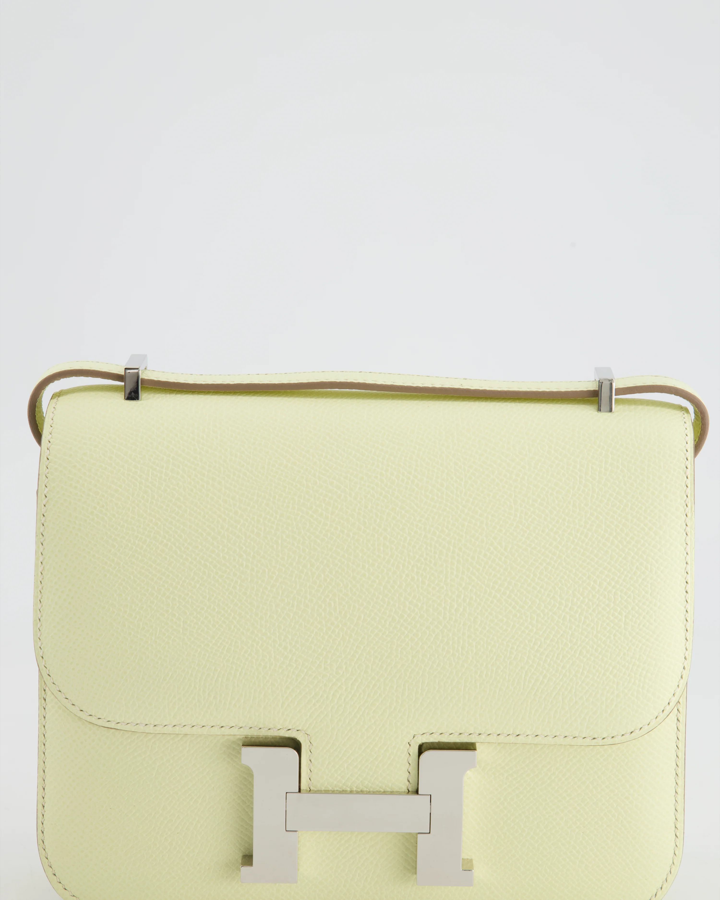 *NEW COLOUR* Hermès Constance III 18 Miroir Bag in Jaune Milton Epsom Leather with Palladium Hardware - Image 17