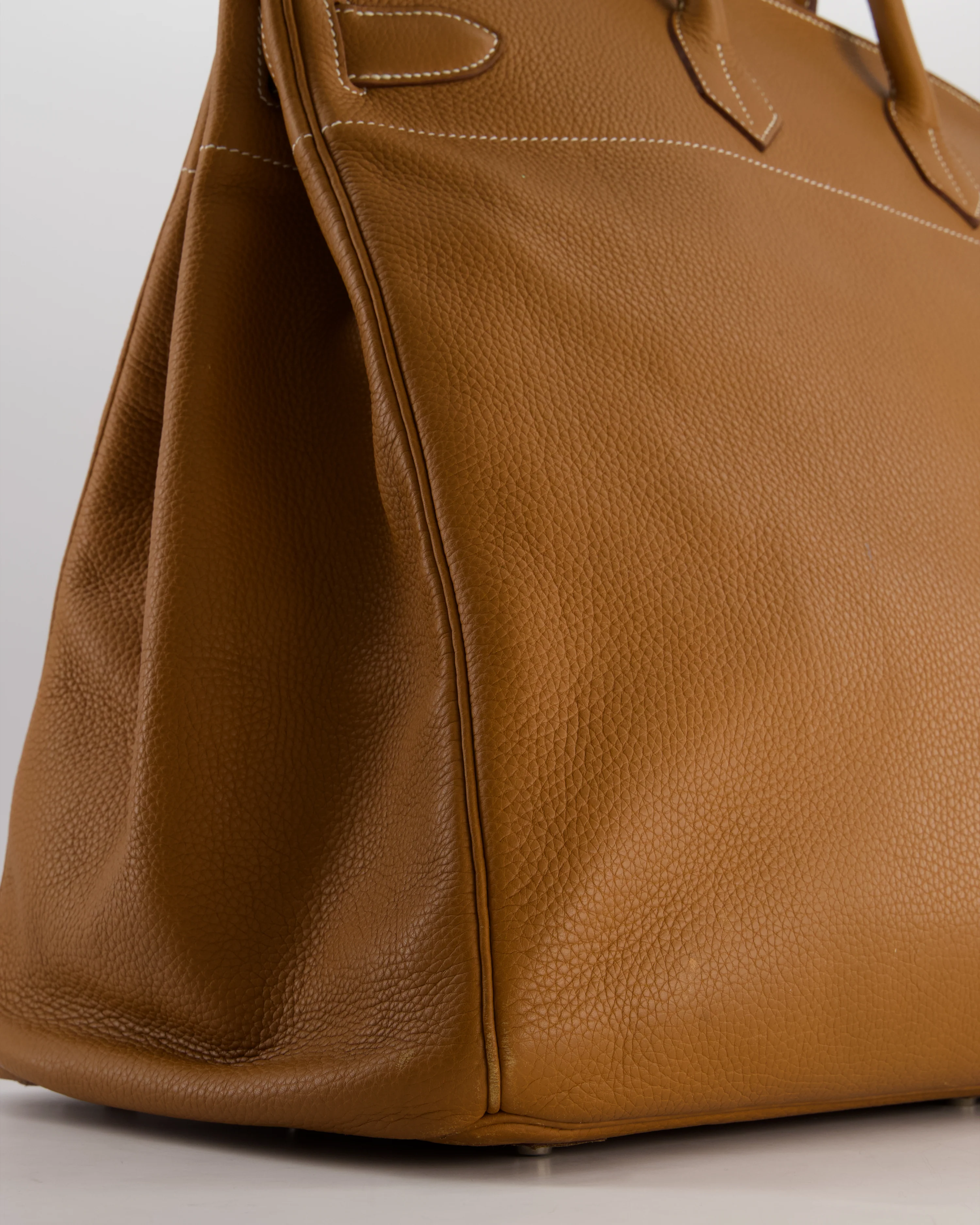 Hermès Haut à Courroies HAC 40 Bag in Gold Togo Leather with Palladium Hardware - Image 10