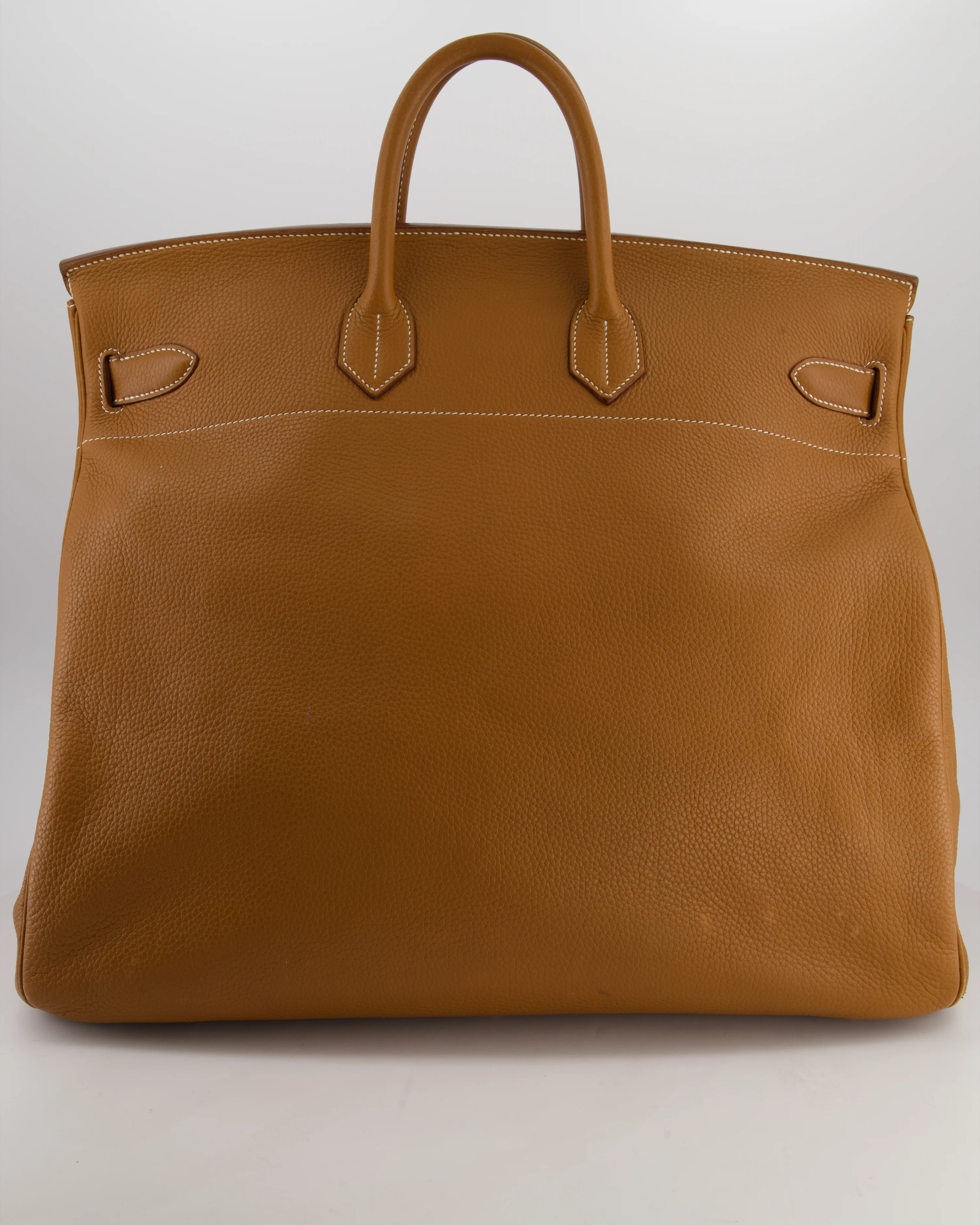 Hermès Haut à Courroies HAC 40 Bag in Gold Togo Leather with Palladium Hardware - Image 5