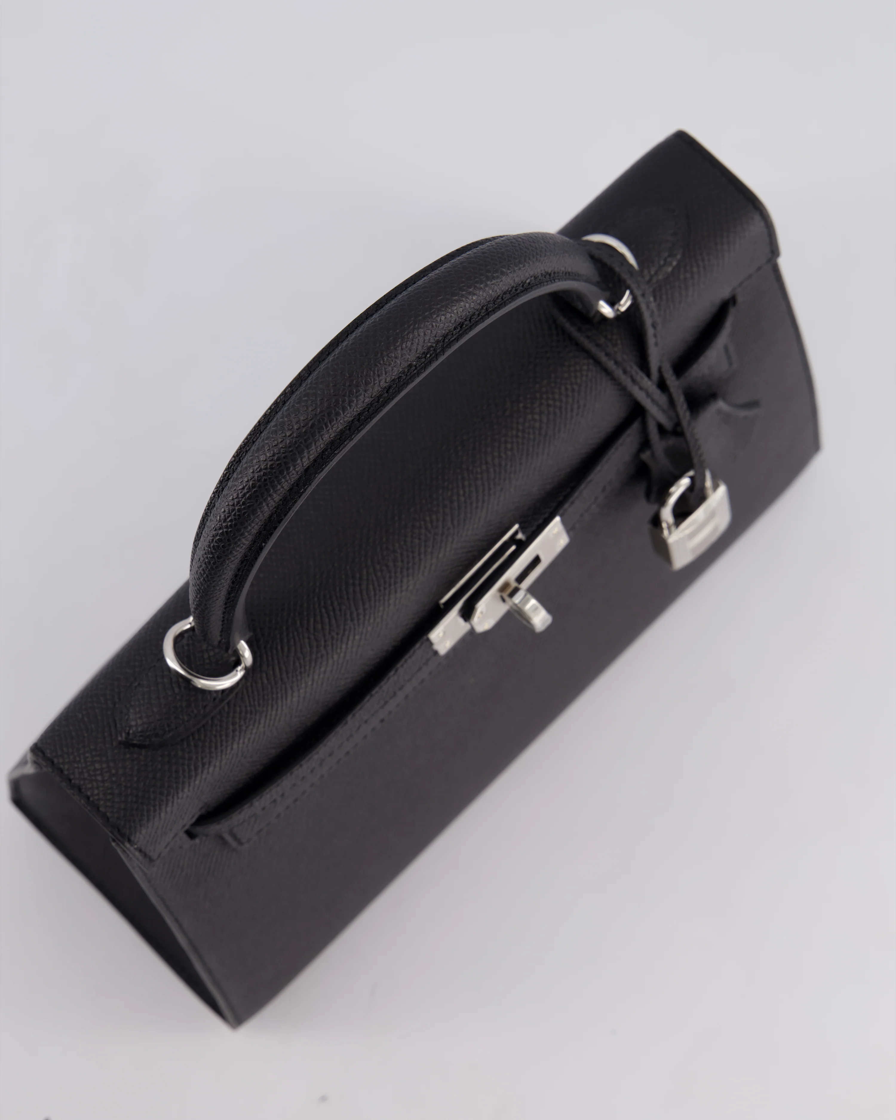 *RARE* Hermès Kelly 25 Sellier Bag in Noir Epsom Leather with Palladium Hardware - Image 15