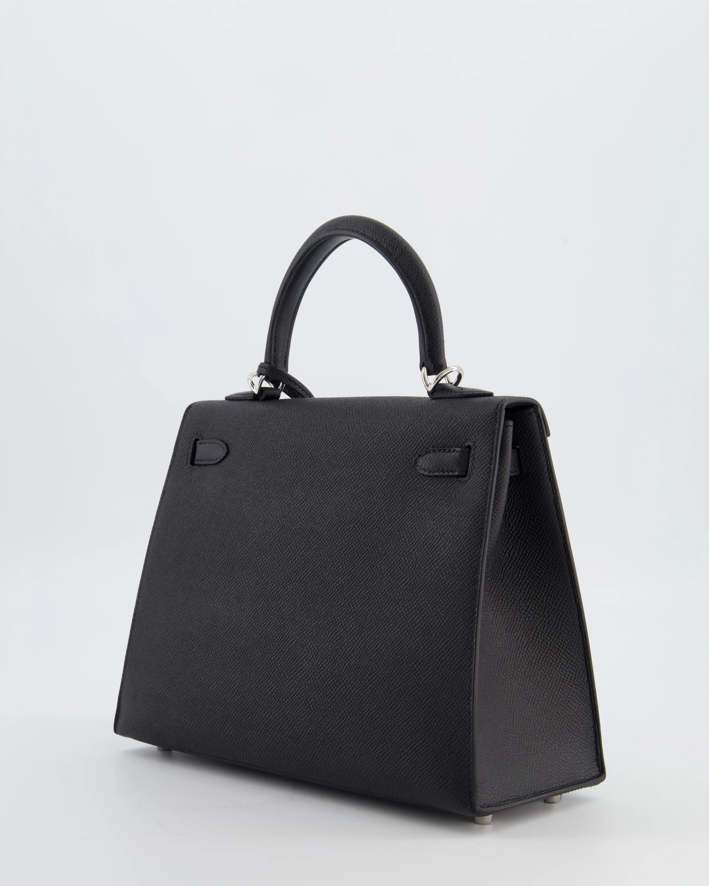 *RARE* Hermès Kelly 25 Sellier Bag in Noir Epsom Leather with Palladium Hardware - Image 5