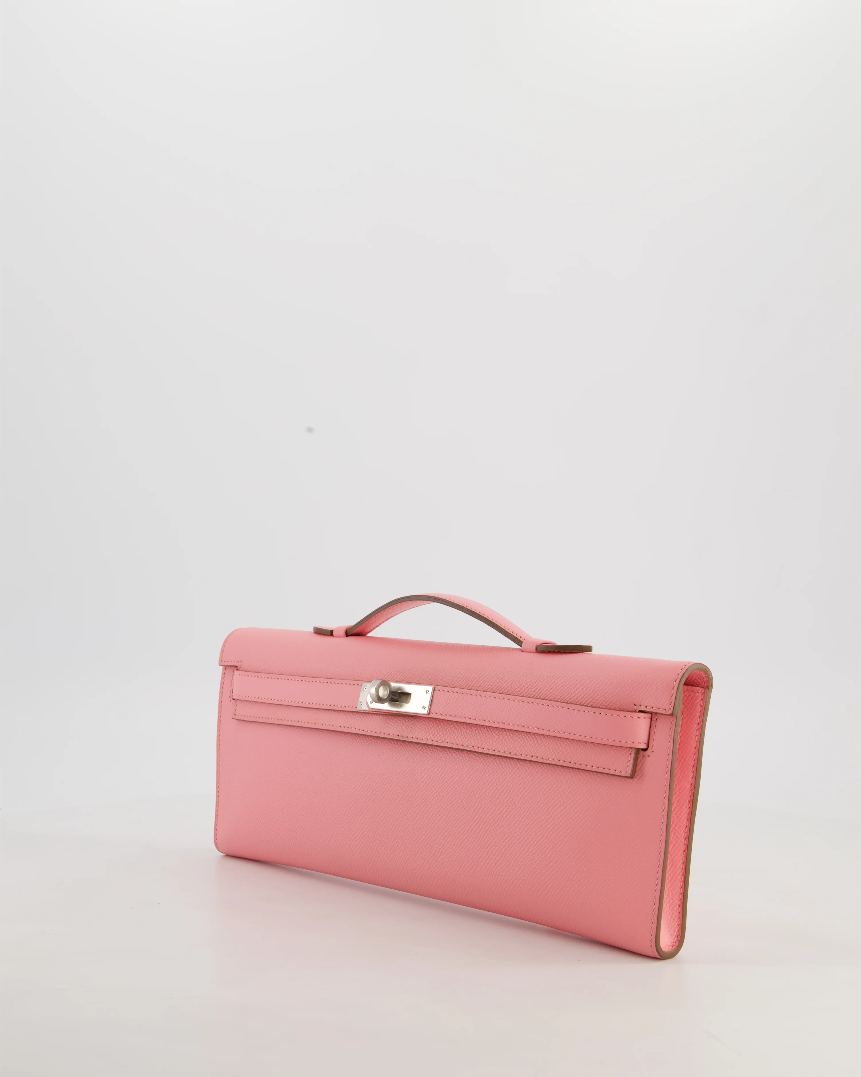*RARE* Hermès Kelly Cut Bag in Rose Confetti Epsom Leather with Palladium Hardware - Image 14