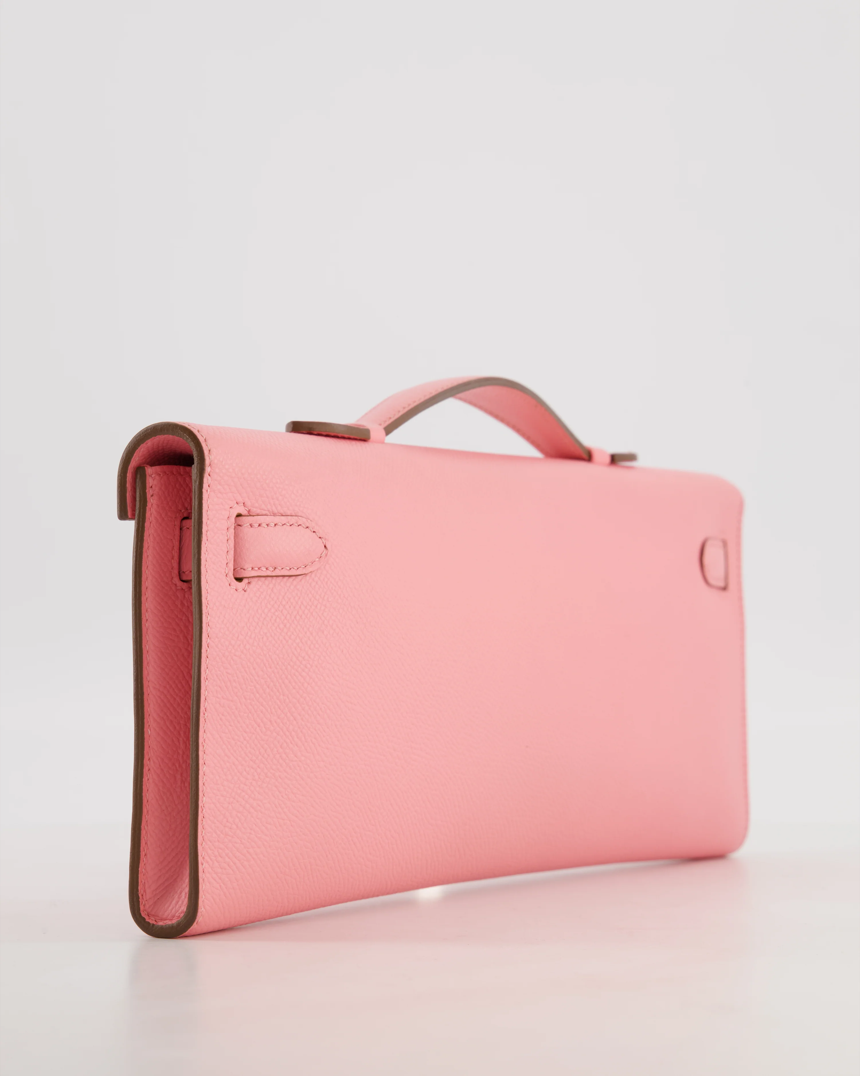 *RARE* Hermès Kelly Cut Bag in Rose Confetti Epsom Leather with Palladium Hardware - Image 17
