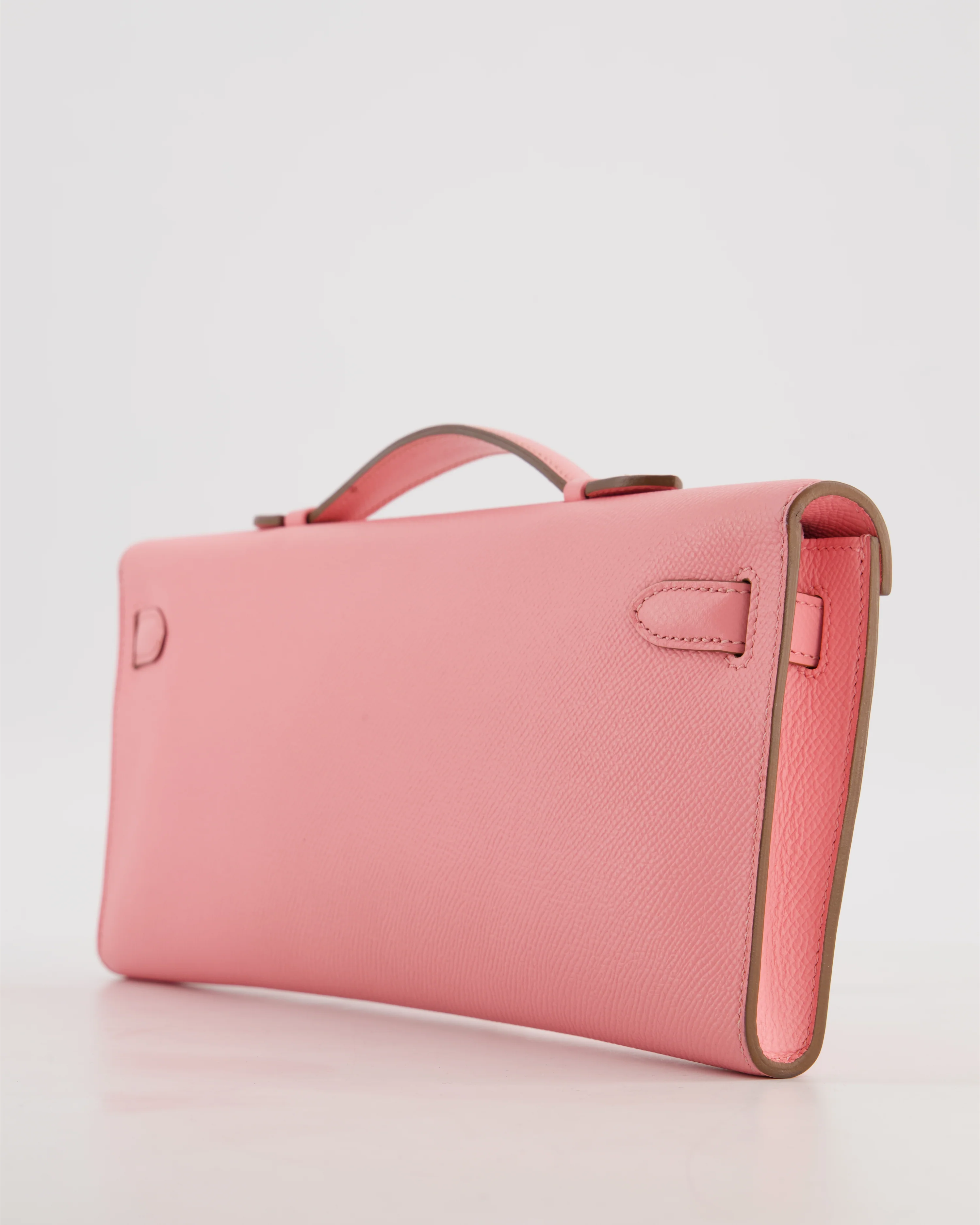*RARE* Hermès Kelly Cut Bag in Rose Confetti Epsom Leather with Palladium Hardware - Image 18