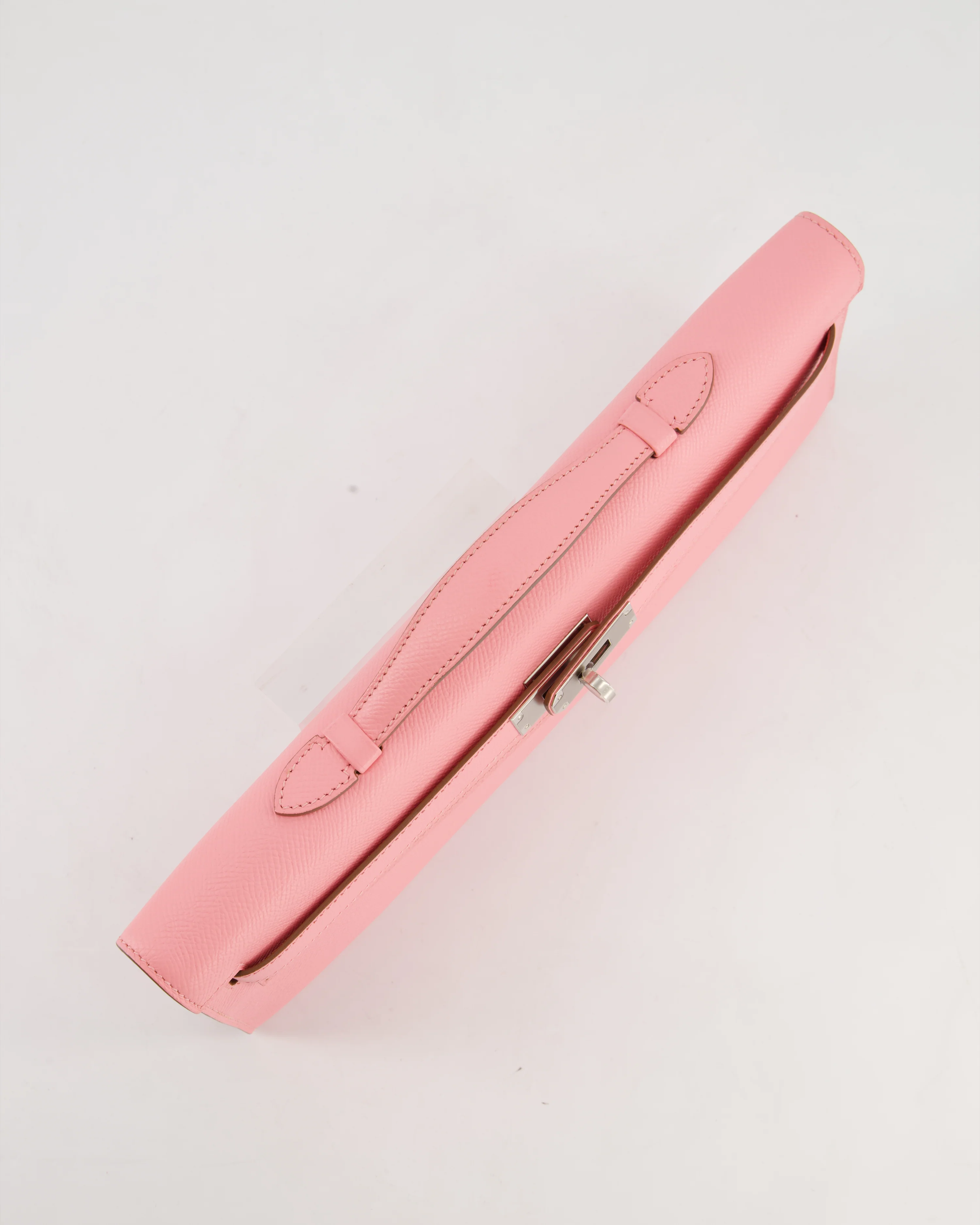 *RARE* Hermès Kelly Cut Bag in Rose Confetti Epsom Leather with Palladium Hardware - Image 25