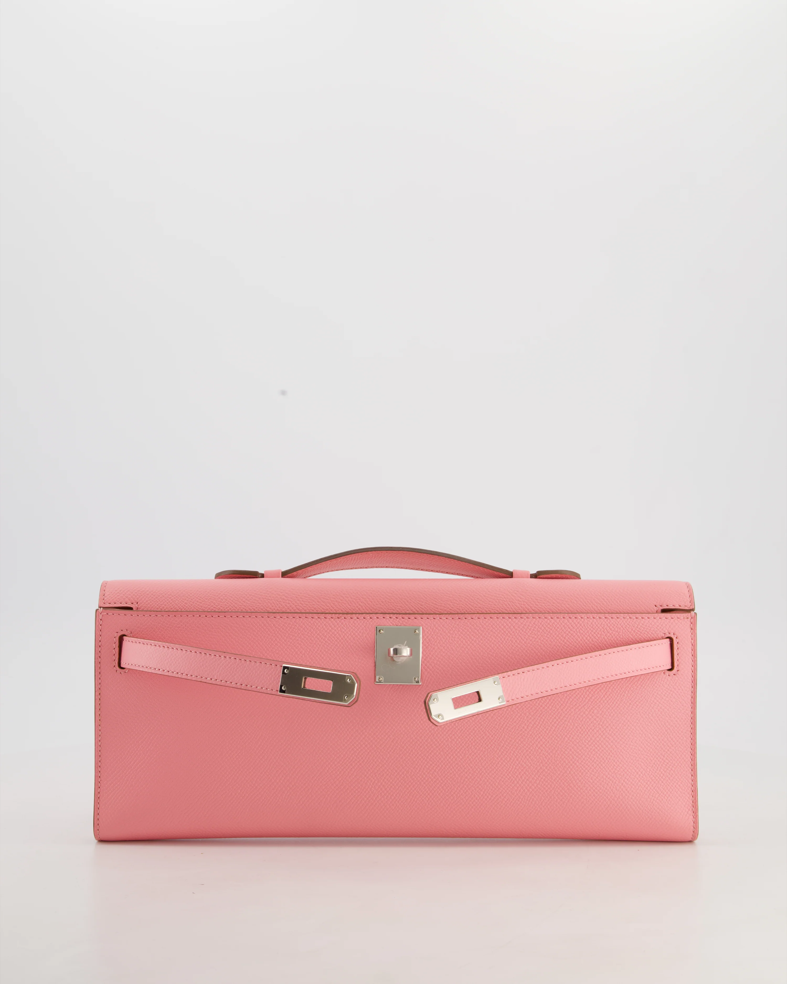 *RARE* Hermès Kelly Cut Bag in Rose Confetti Epsom Leather with Palladium Hardware - Image 7
