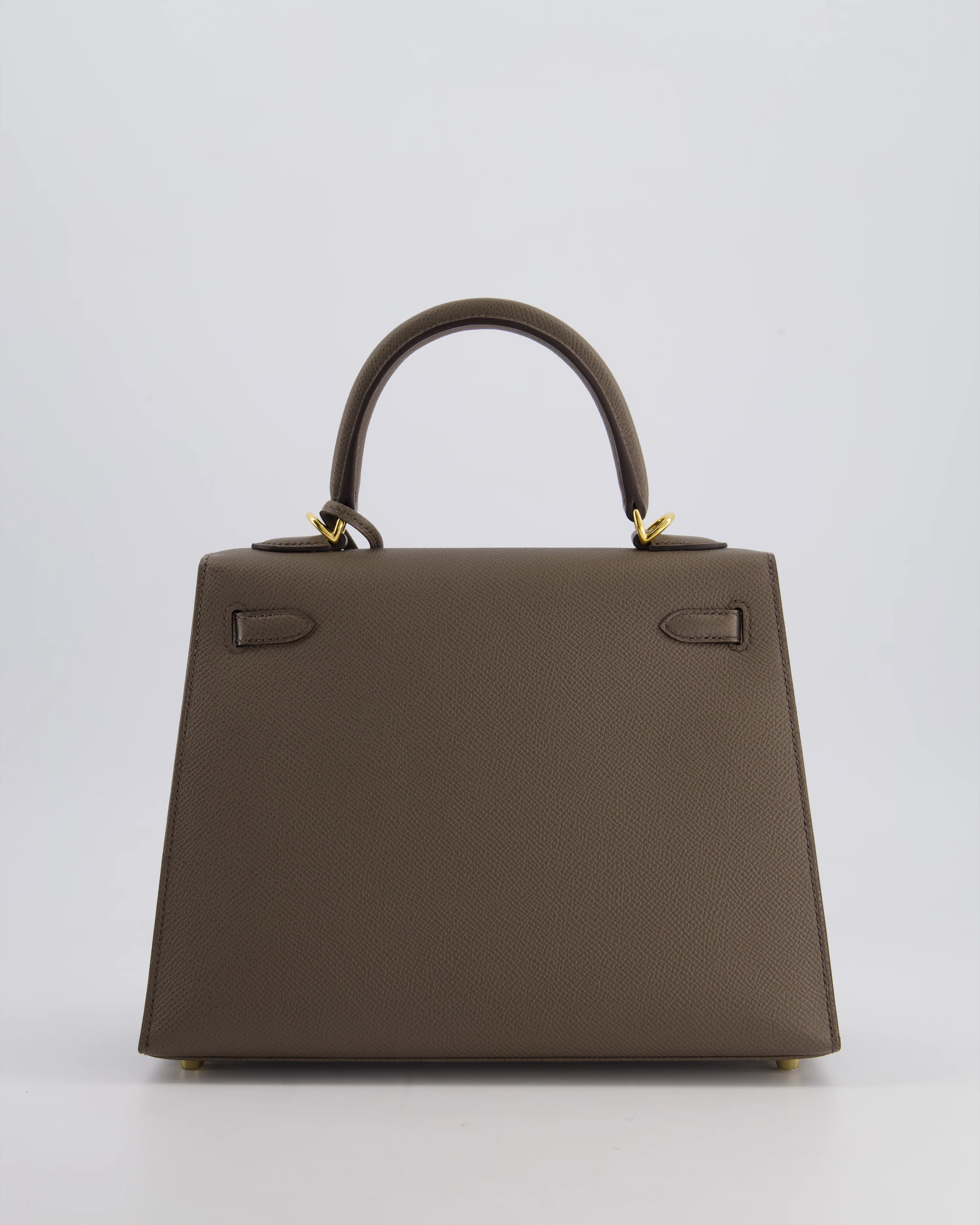 *RARE* Hermès Kelly 25 Sellier Bag in Gris Etain Epsom Leather with Gold Hardware - Image 7