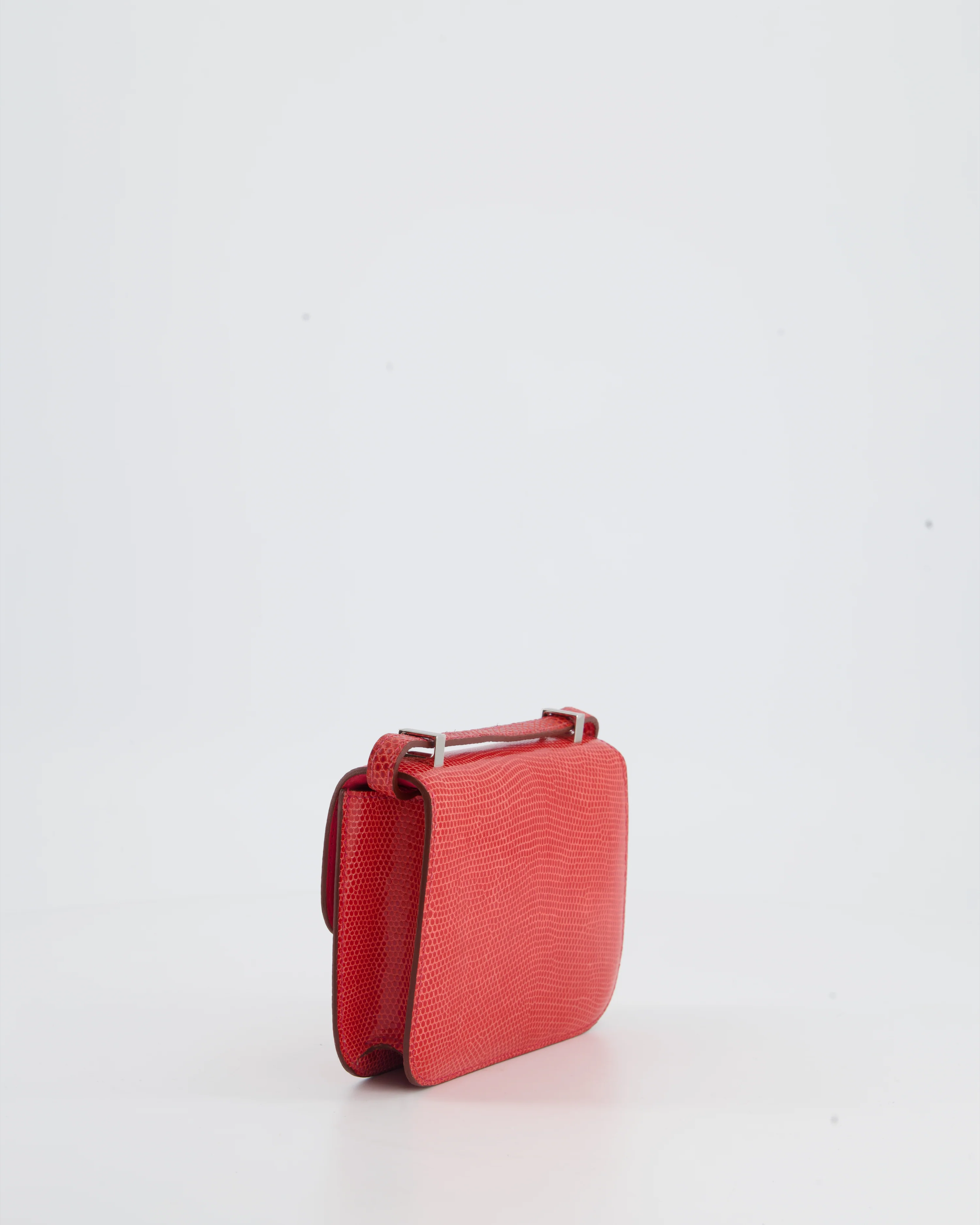 *RARE* Hermès Constance II Micro Bag in Rouge Lizard with Palladium Hardware - Image 12