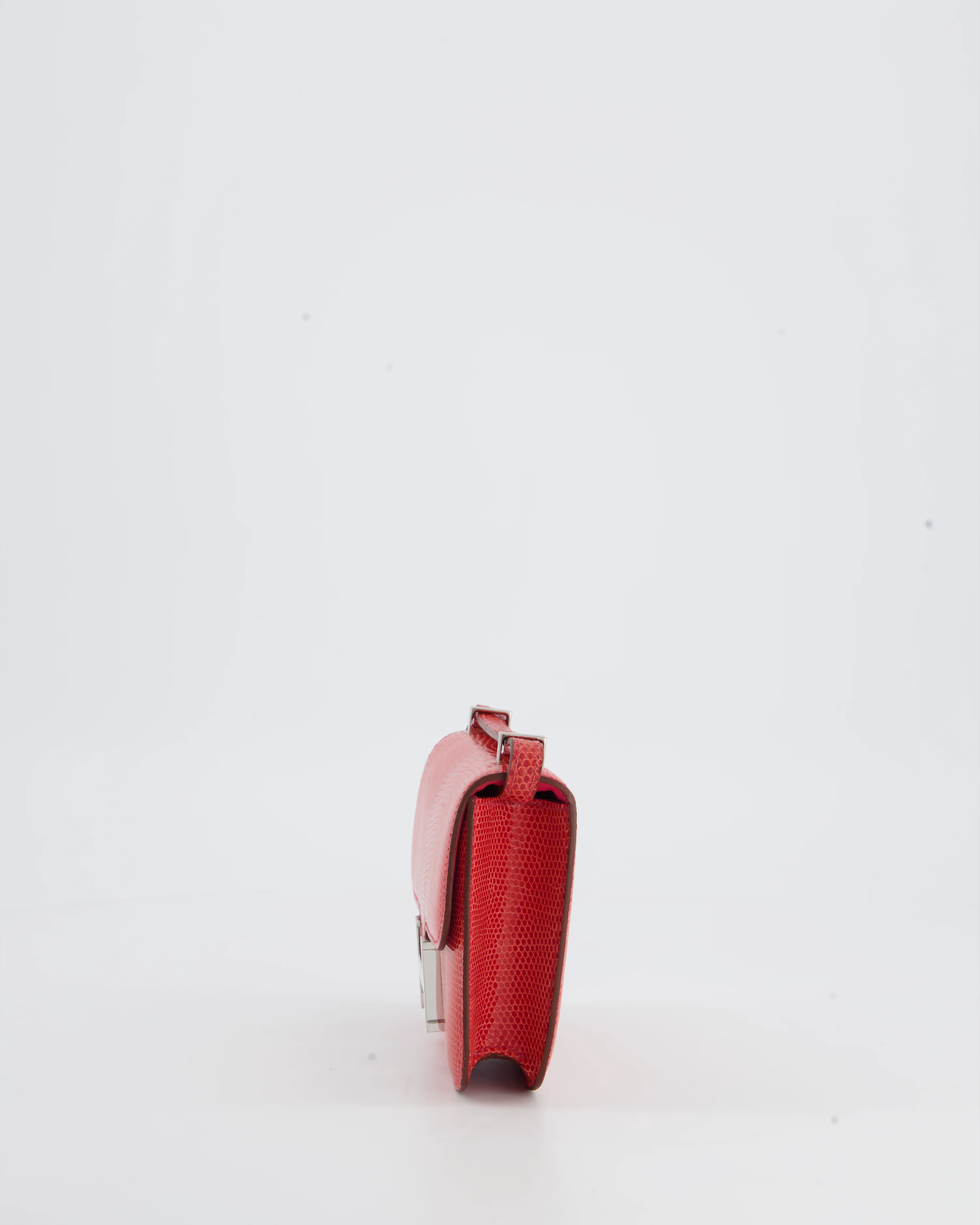 *RARE* Hermès Constance II Micro Bag in Rouge Lizard with Palladium Hardware - Image 13