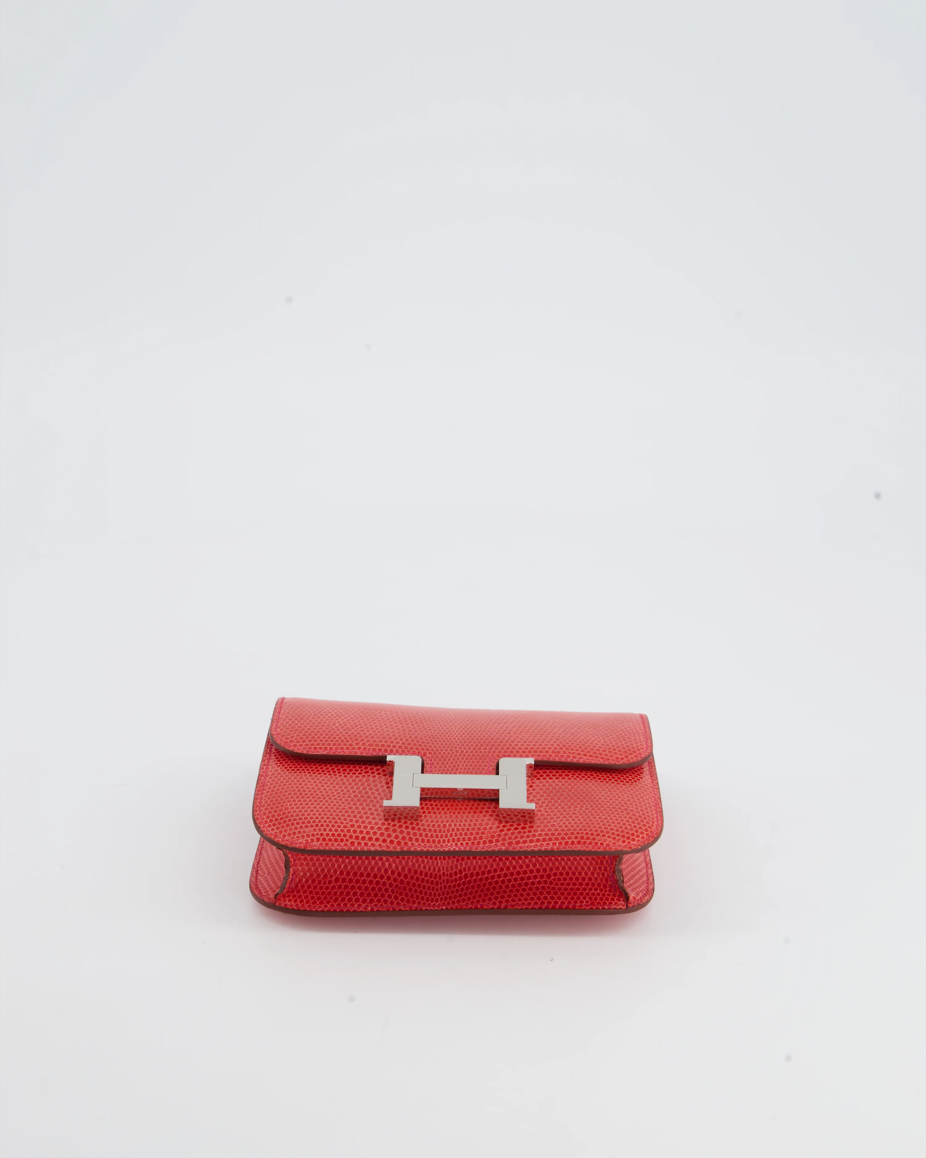 *RARE* Hermès Constance II Micro Bag in Rouge Lizard with Palladium Hardware - Image 15