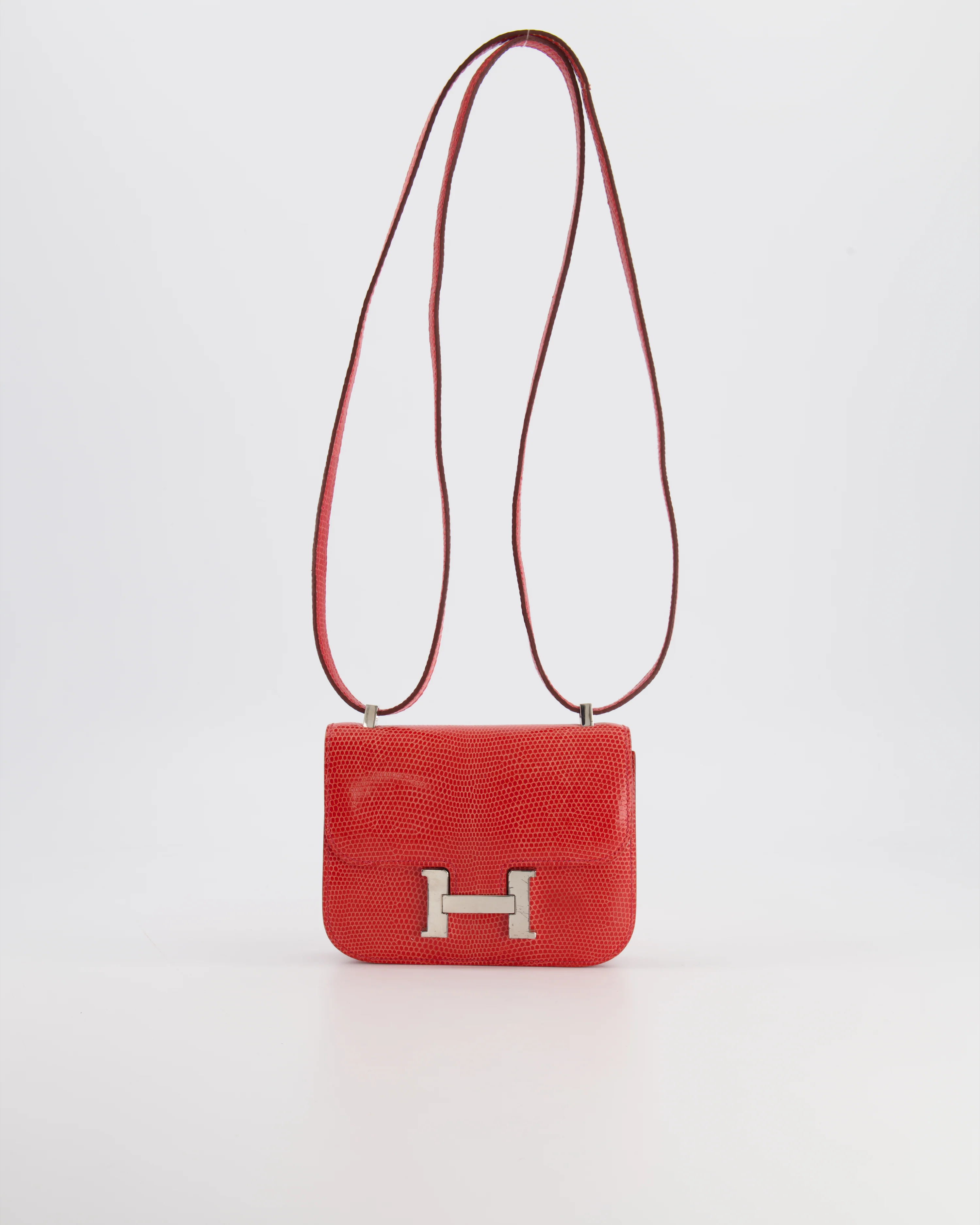 *RARE* Hermès Constance II Micro Bag in Rouge Lizard with Palladium Hardware - Image 5