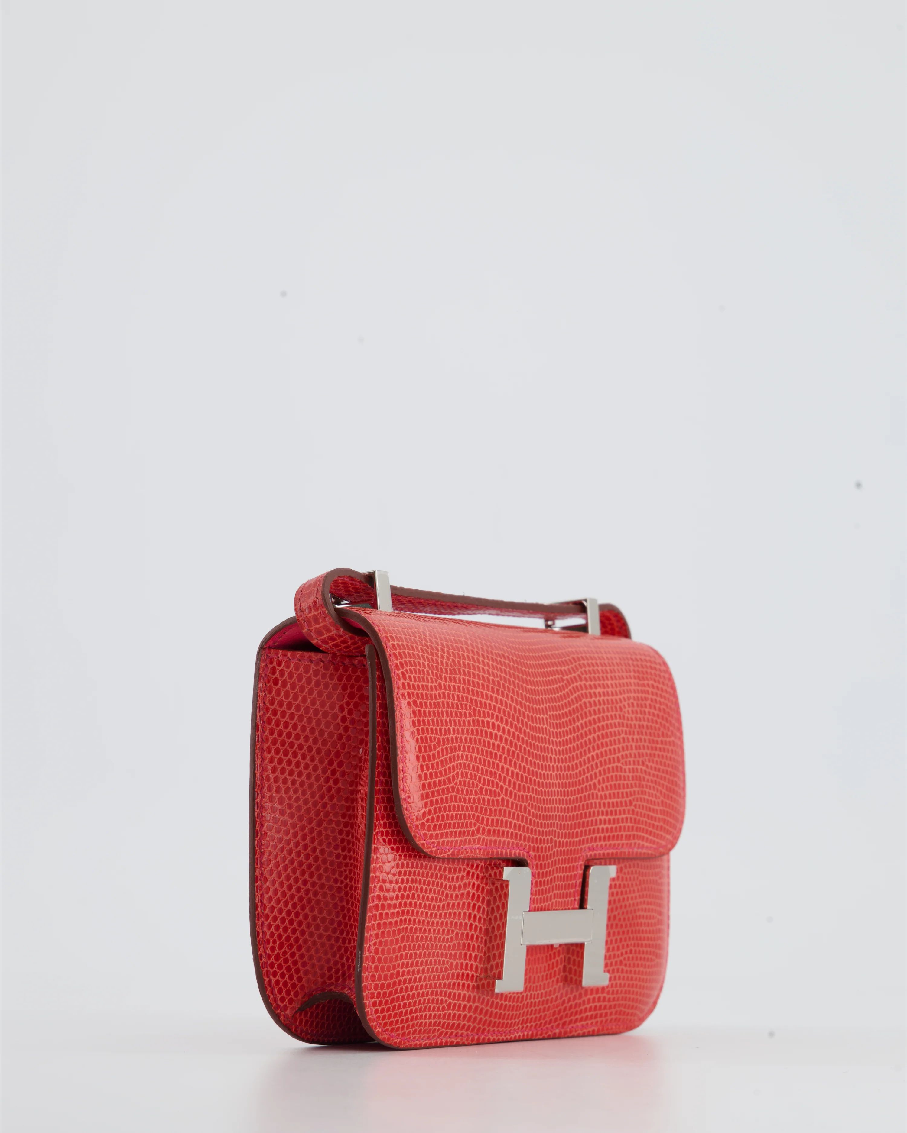 *RARE* Hermès Constance II Micro Bag in Rouge Lizard with Palladium Hardware - Image 6