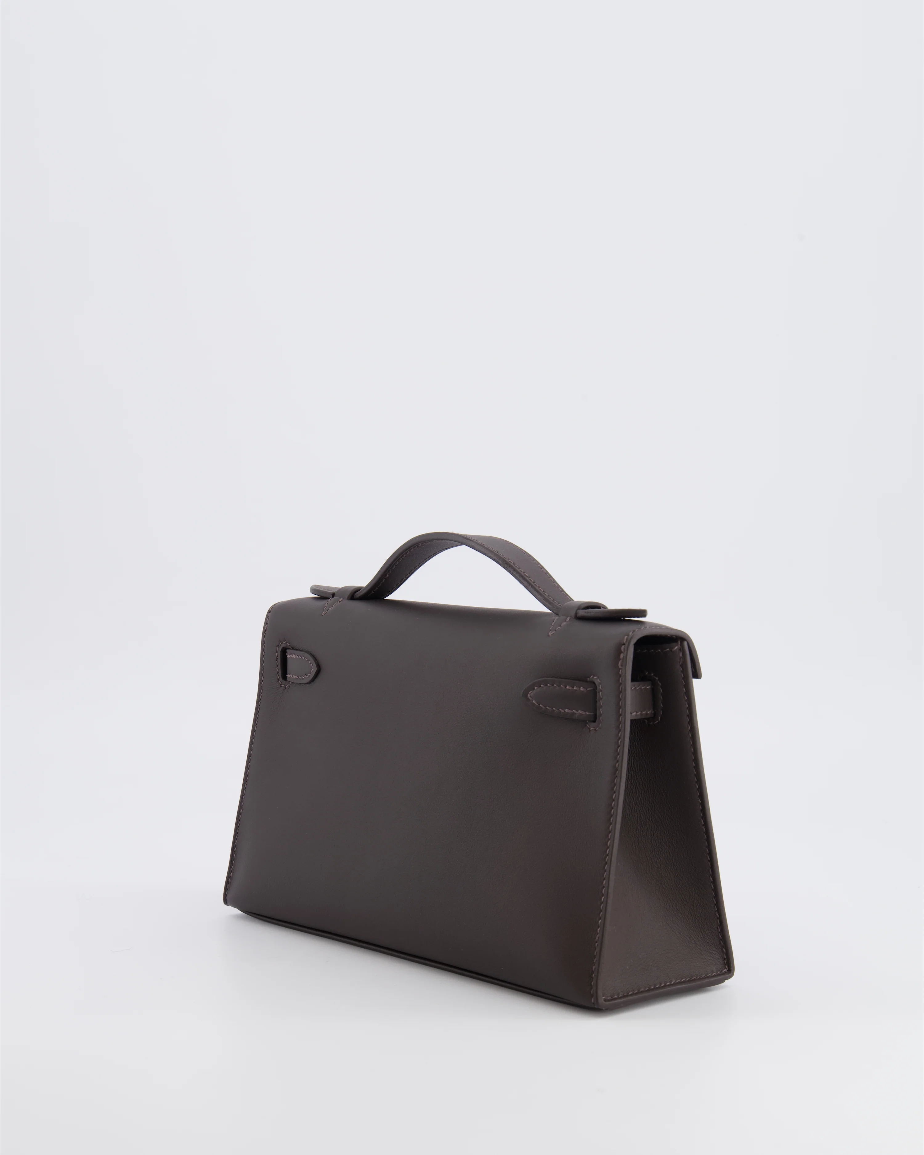 *RARE* Hermès Kelly Pochette Bag in Bai Brun Swift Leather with Gold Hardware - Image 4
