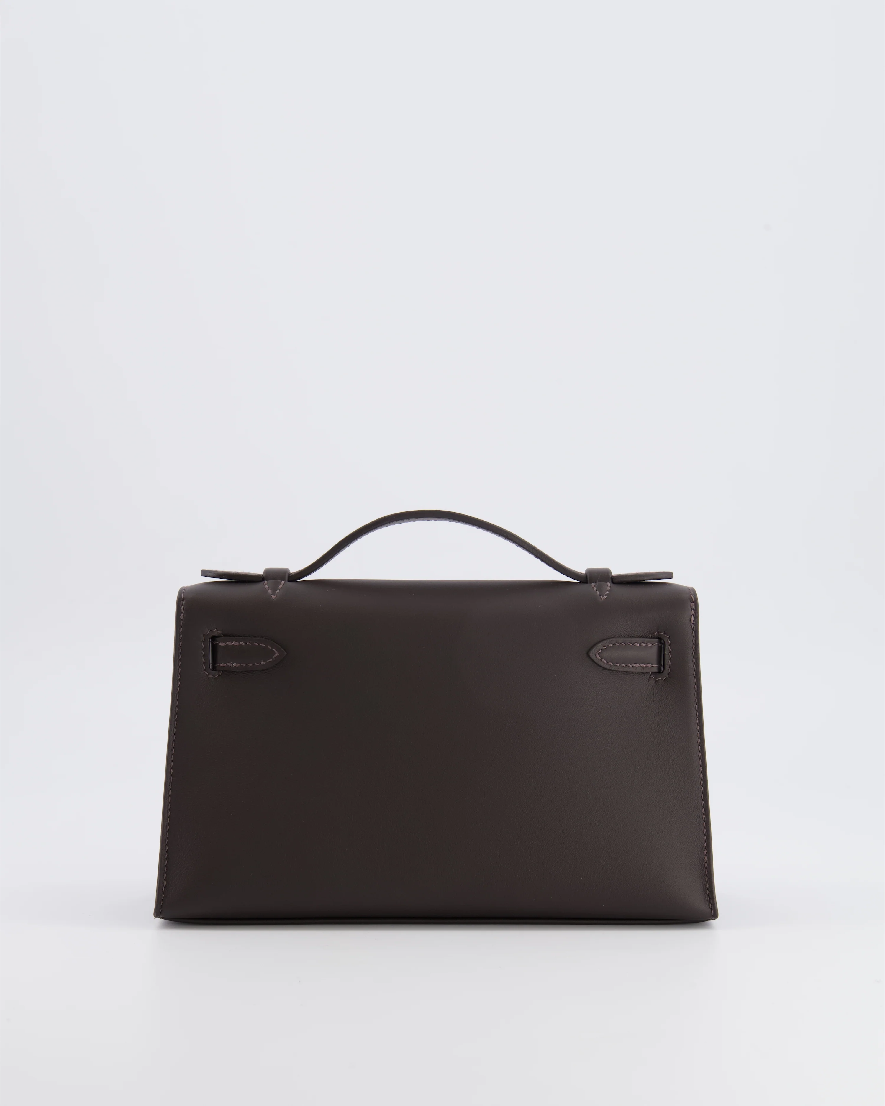 *RARE* Hermès Kelly Pochette Bag in Bai Brun Swift Leather with Gold Hardware - Image 5
