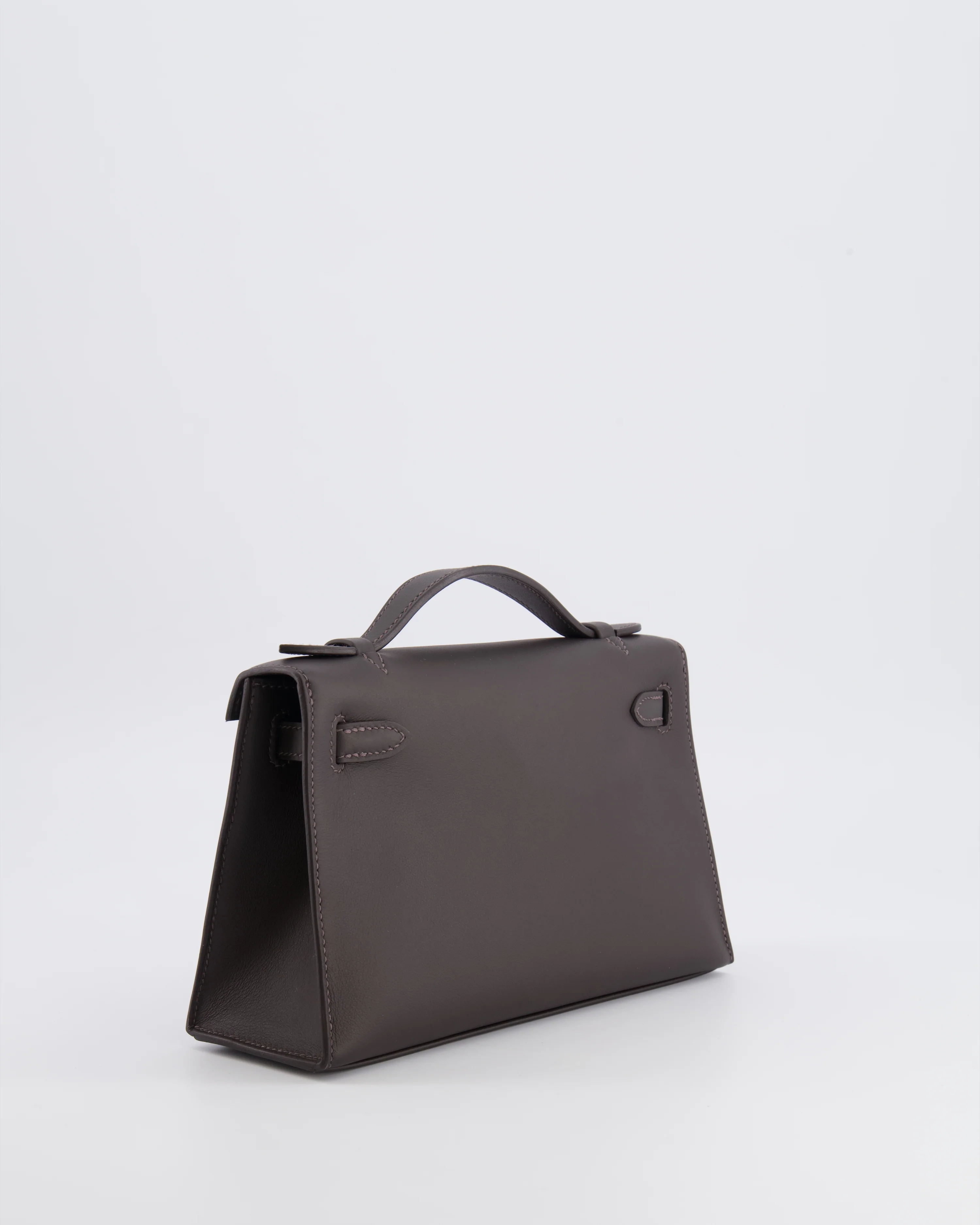 *RARE* Hermès Kelly Pochette Bag in Bai Brun Swift Leather with Gold Hardware - Image 6