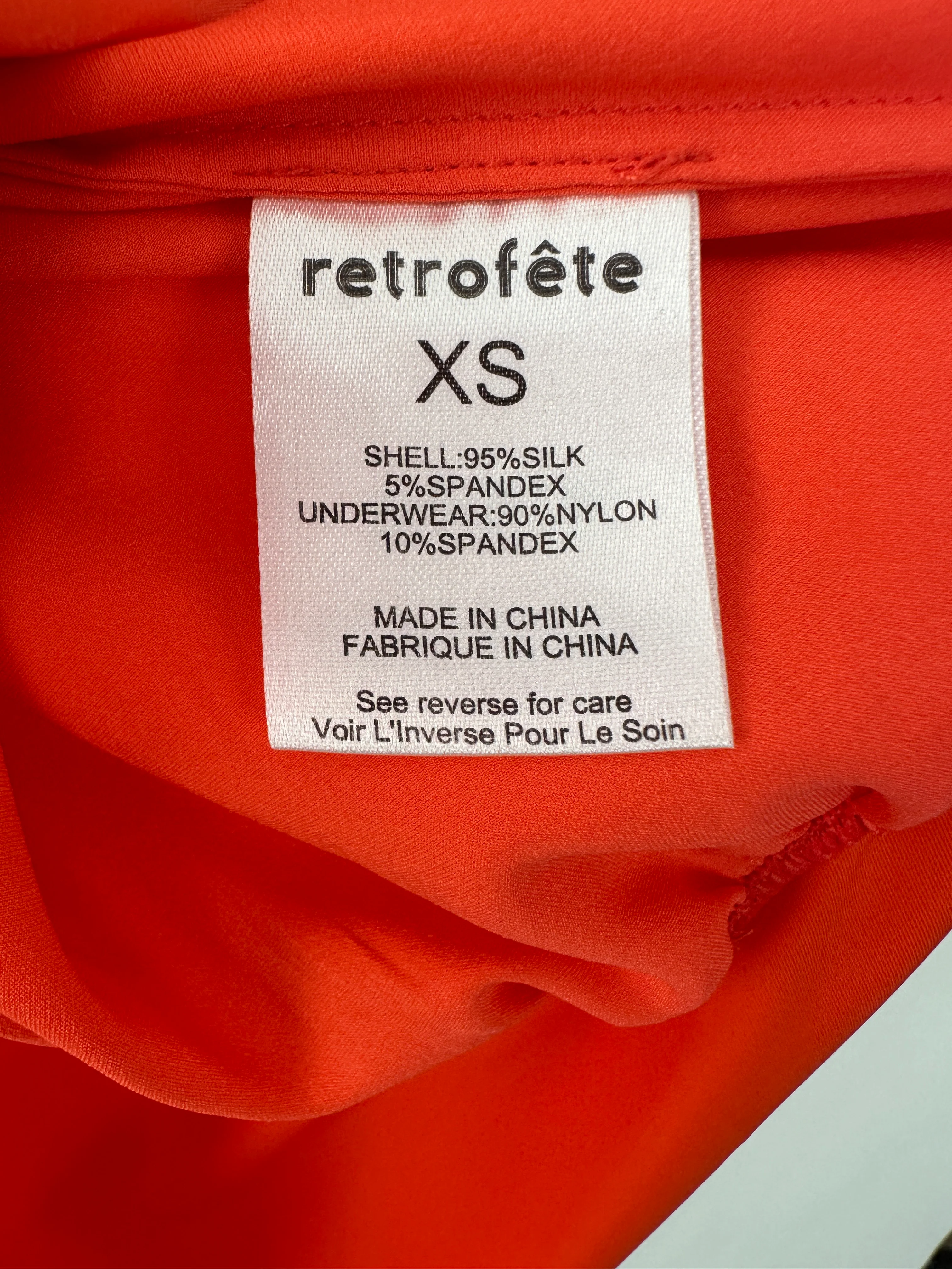 Retrofete Coral Long Sleeve Bodysuit with Button Detail Size XS (UK 6) - Image 10