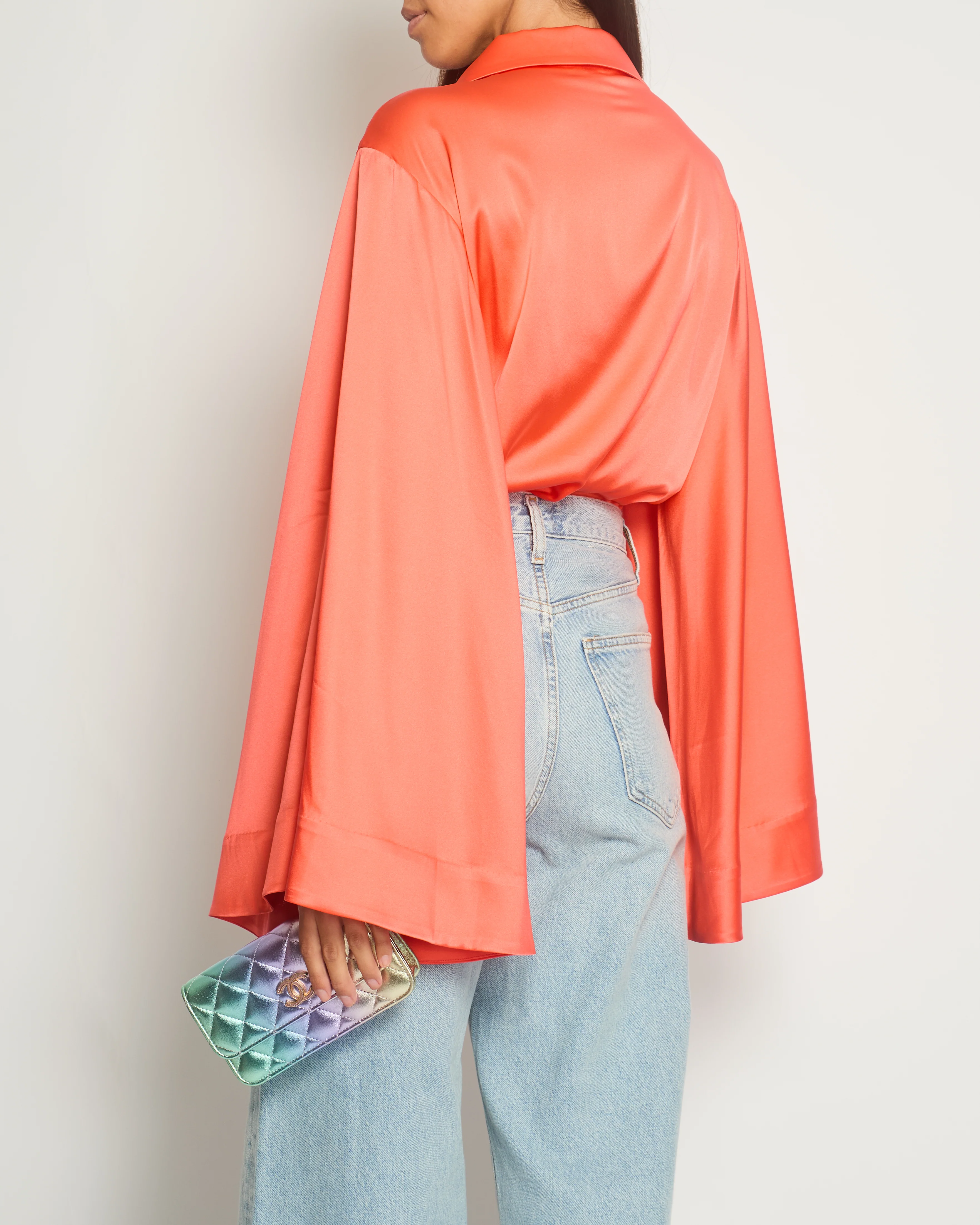 Retrofete Coral Long Sleeve Bodysuit with Button Detail Size XS (UK 6) - Image 4