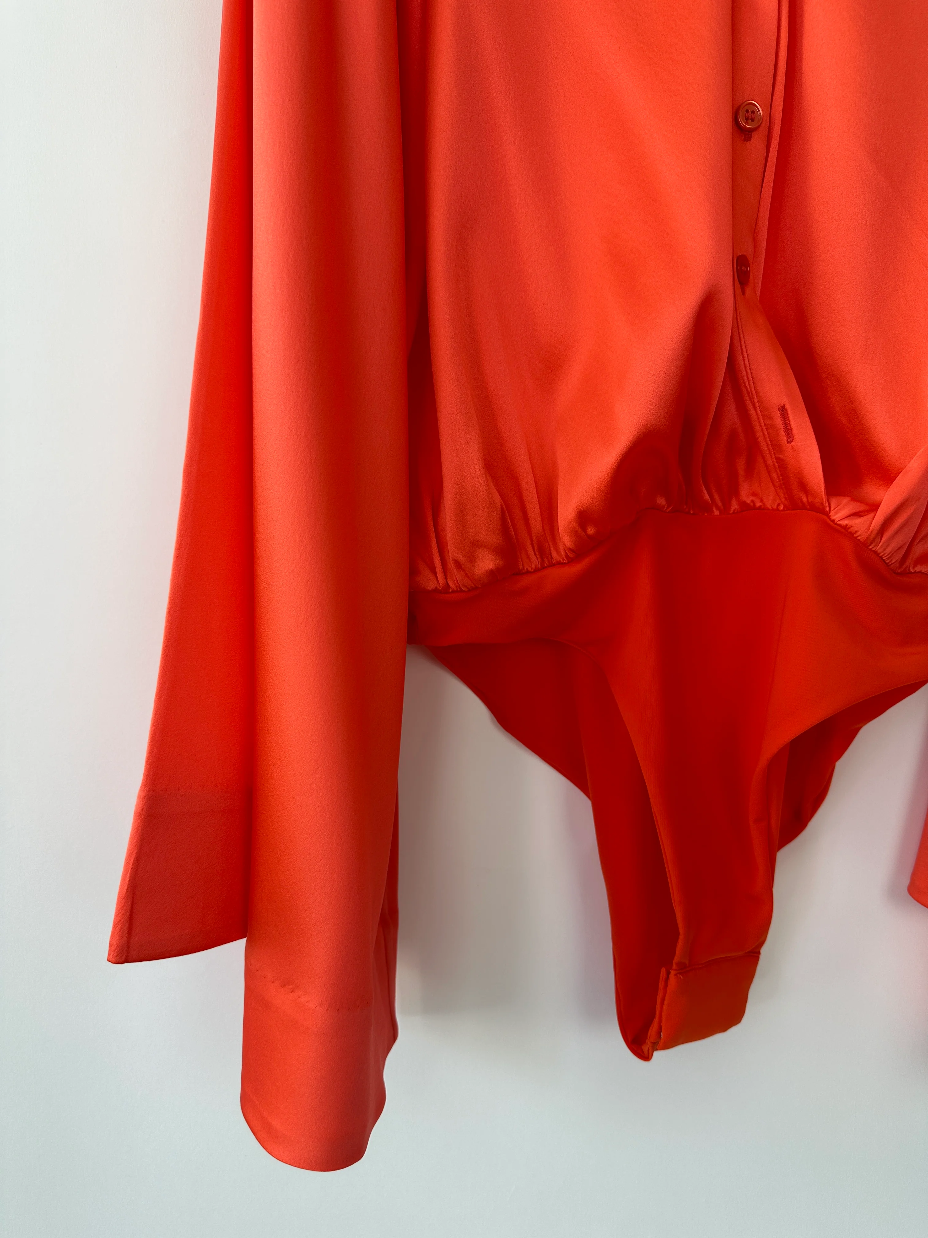Retrofete Coral Long Sleeve Bodysuit with Button Detail Size XS (UK 6) - Image 8