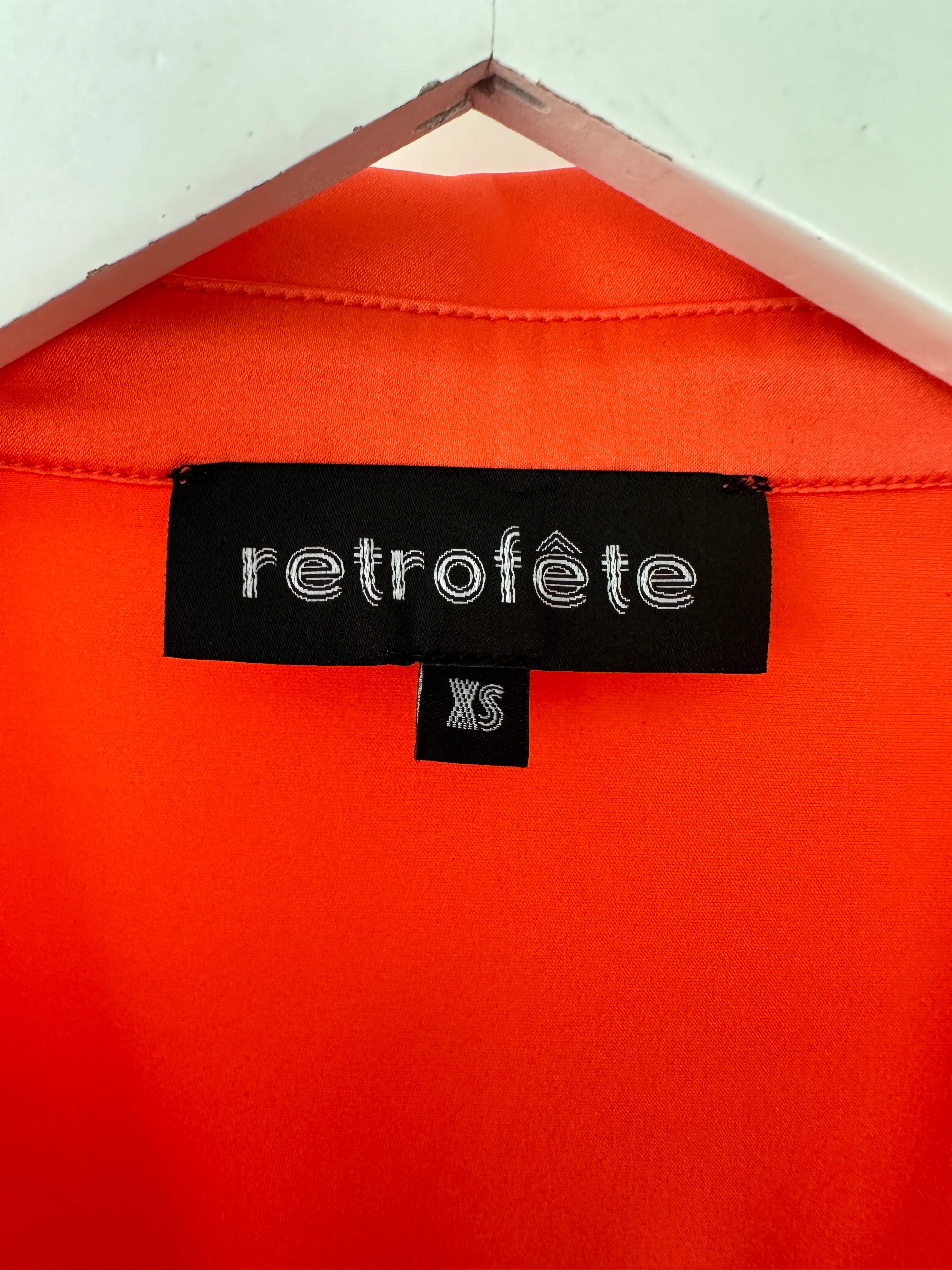 Retrofete Coral Long Sleeve Bodysuit with Button Detail Size XS (UK 6) - Image 9