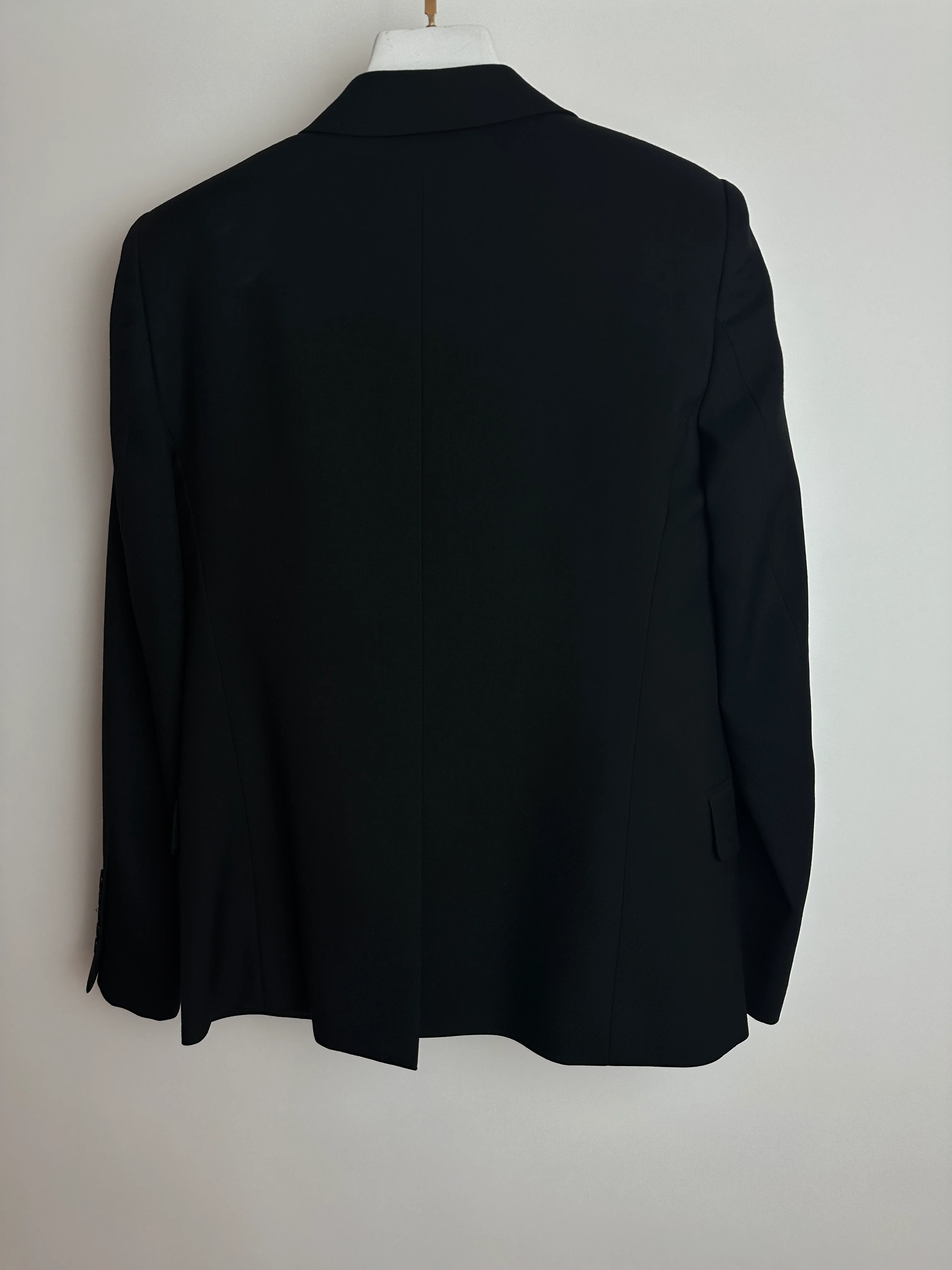 Saint Laurent Black Blazer with Crystal Lapel Trim Detail Size FR 36 (UK 8) - Image 11