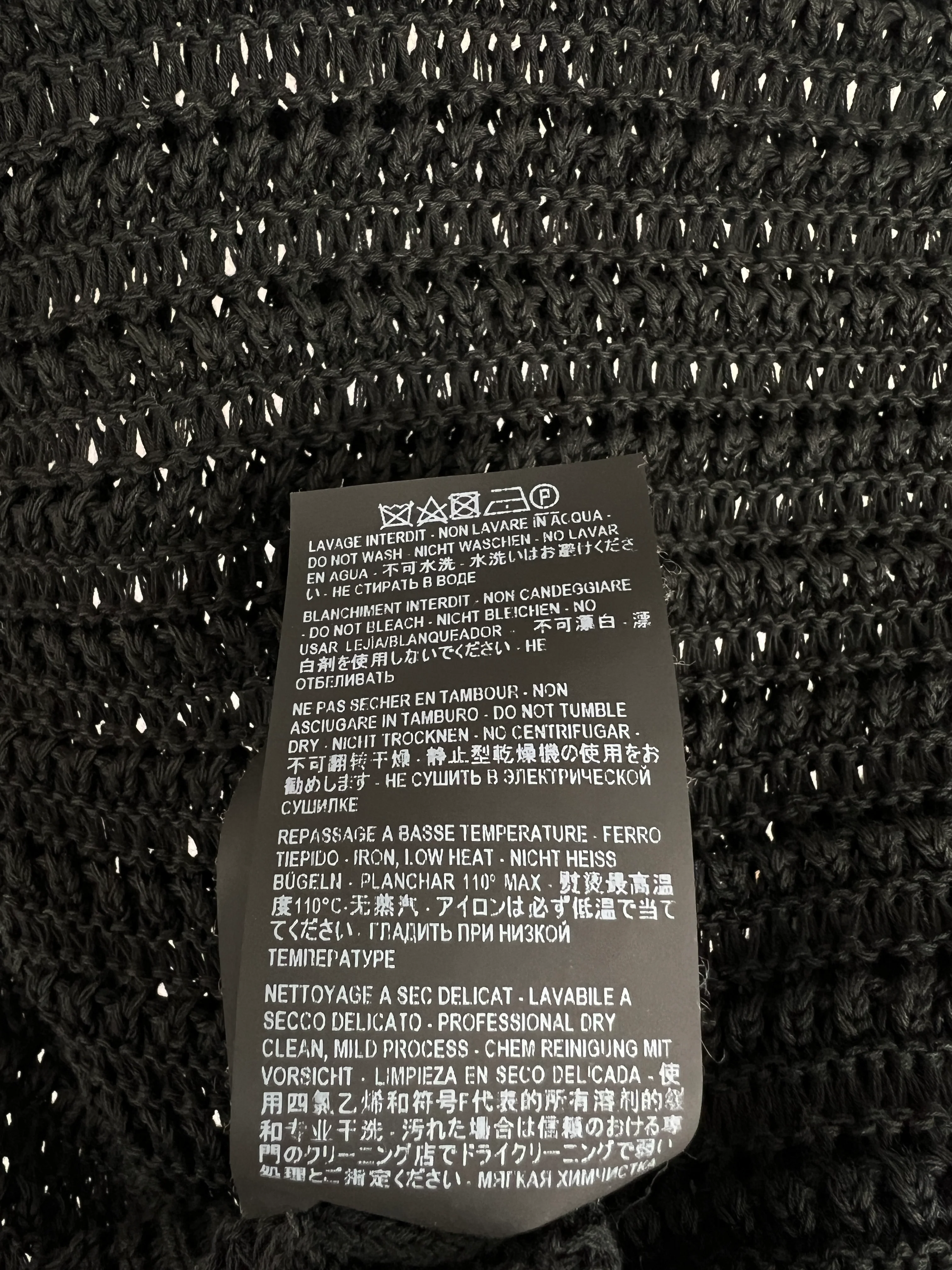 Saint Laurent Black Sheer Knitted Long-Sleeve Jumper Size S (UK 8) - Image 7