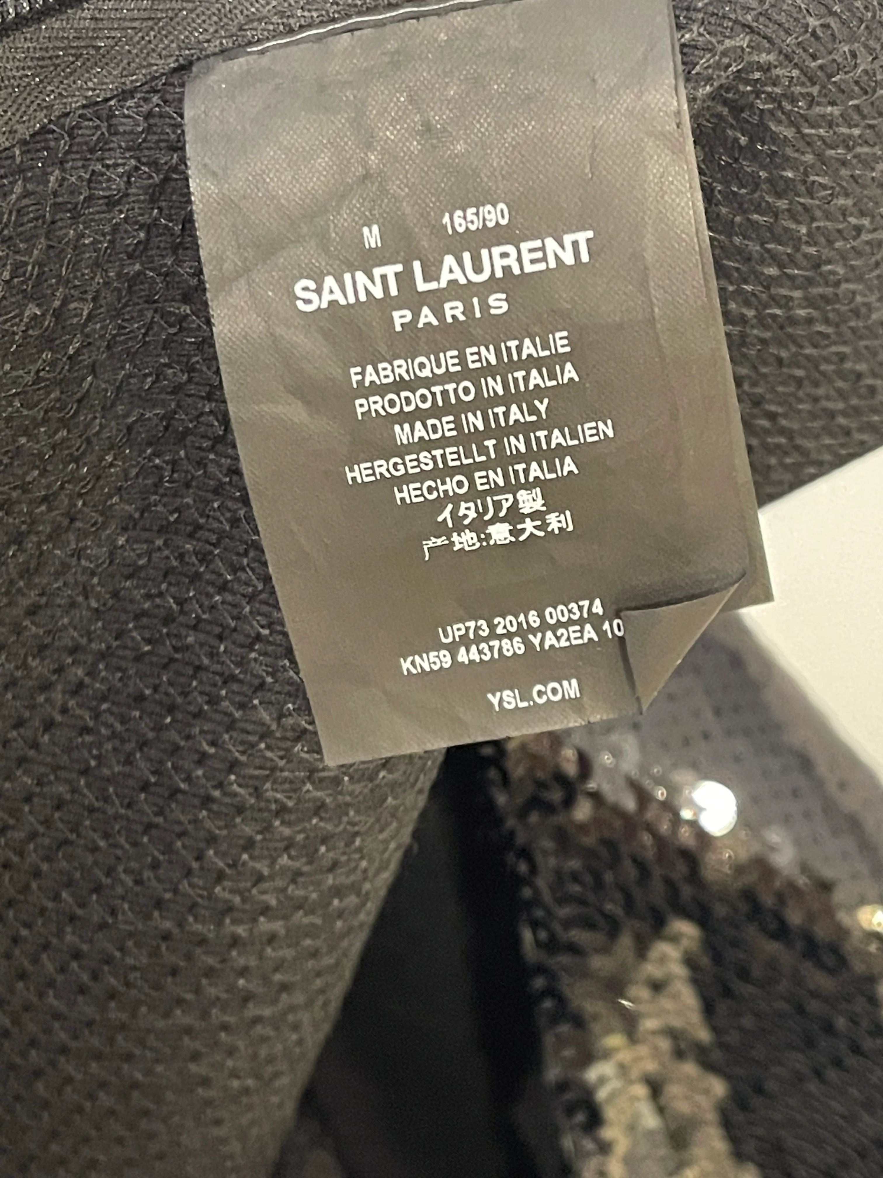 Saint Laurent Black Long Sleeve Tailored Low Cut Mini Dress Size FR 38 (UK 10) - Image 16