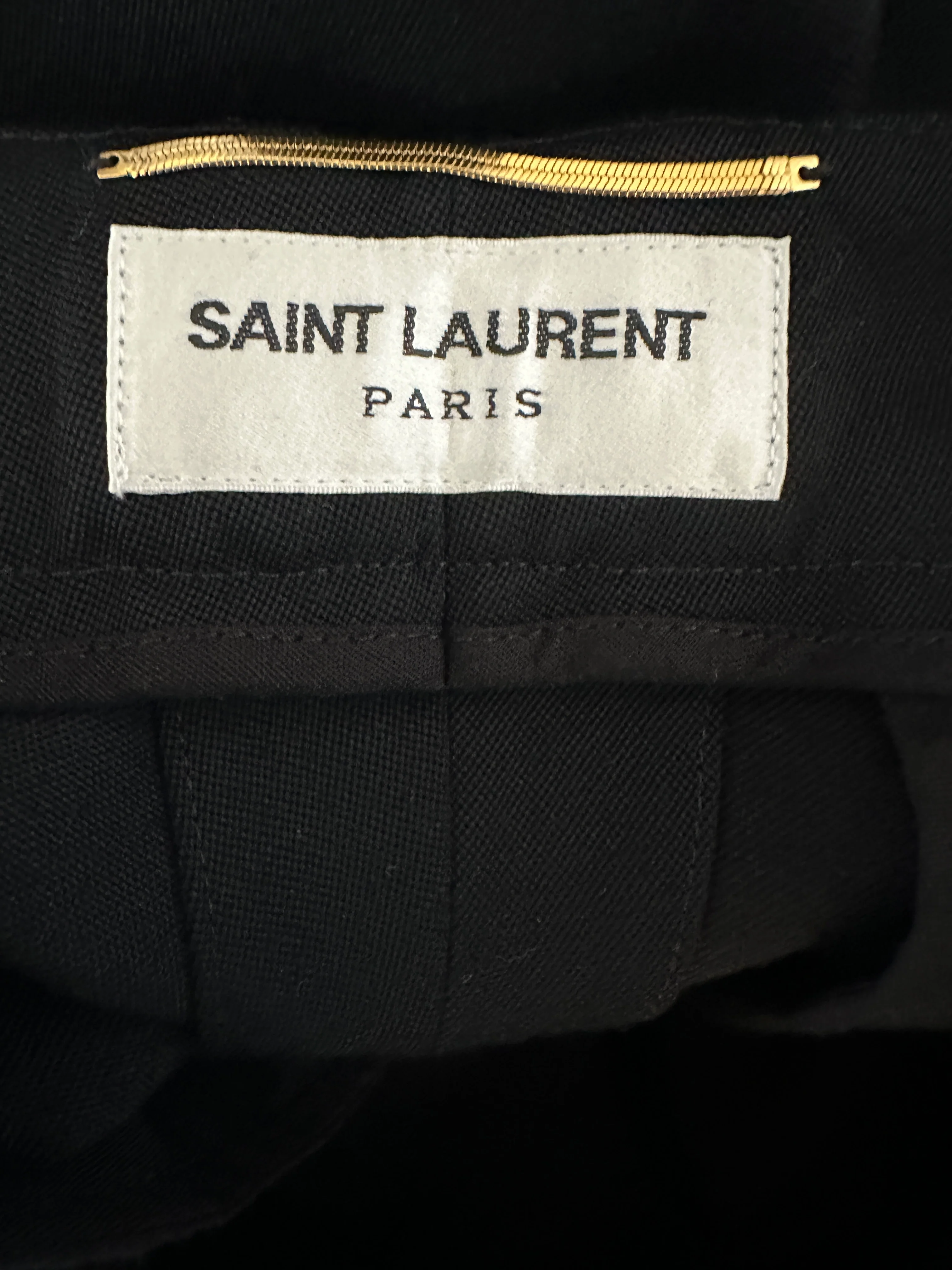 Saint Laurent Black Pin Stripe Straight Leg Trousers Size FR 36 (UK 8) - Image 13