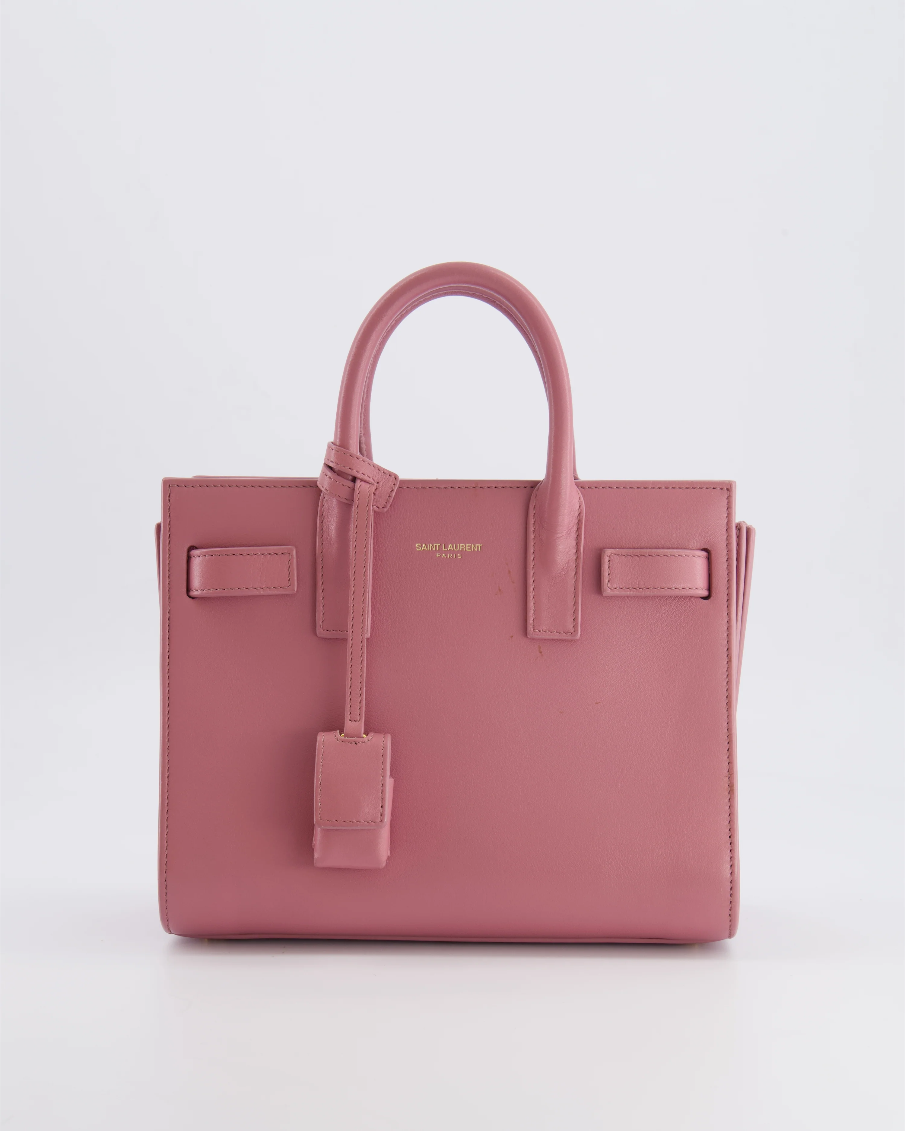 Saint Laurent Pink Leather Small Sac De Jour Bag with Gold Hardware RRP £2,040 - Image 5