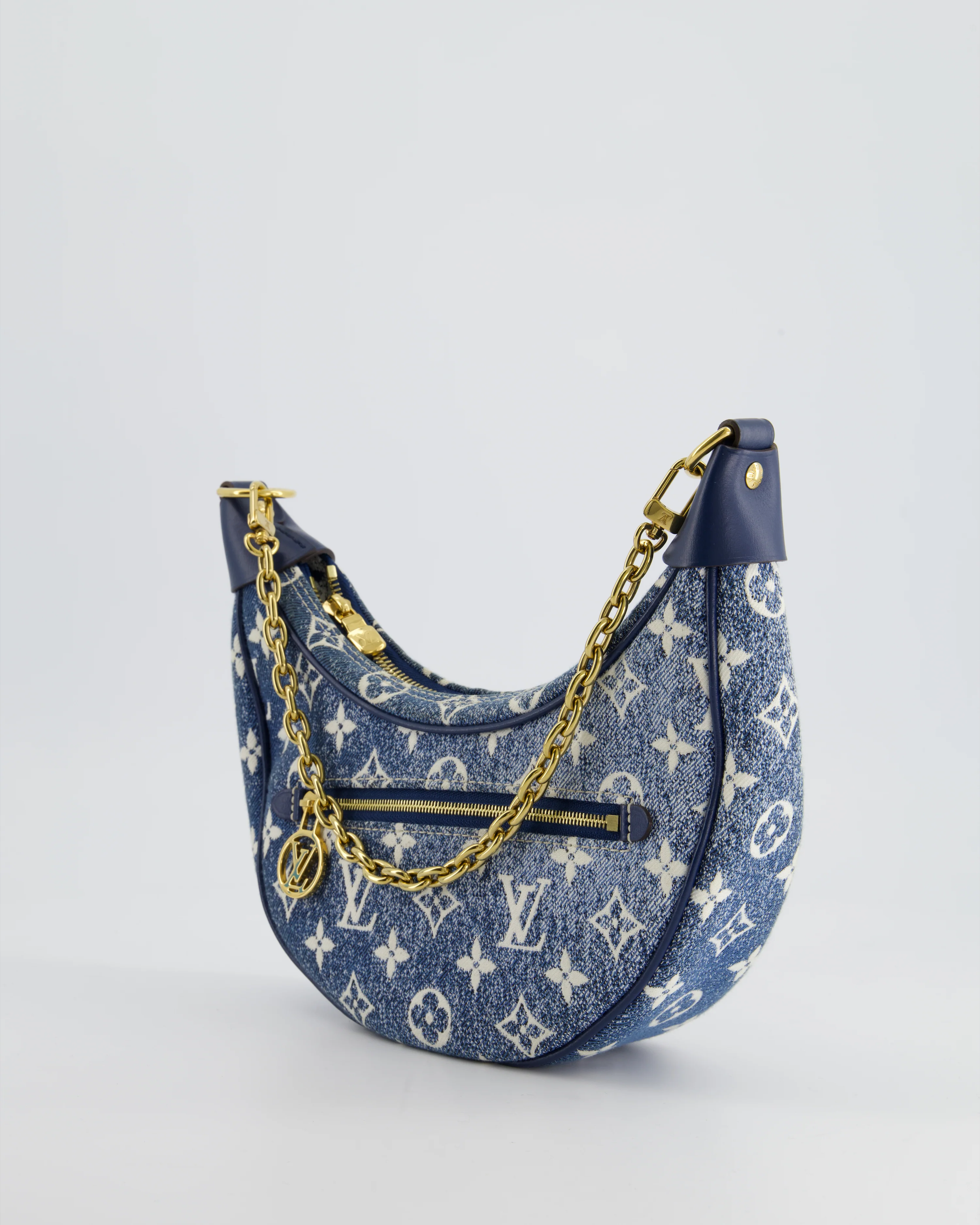 *HOT* Louis Vuitton Denim Monogram Loop Bag - Image 12