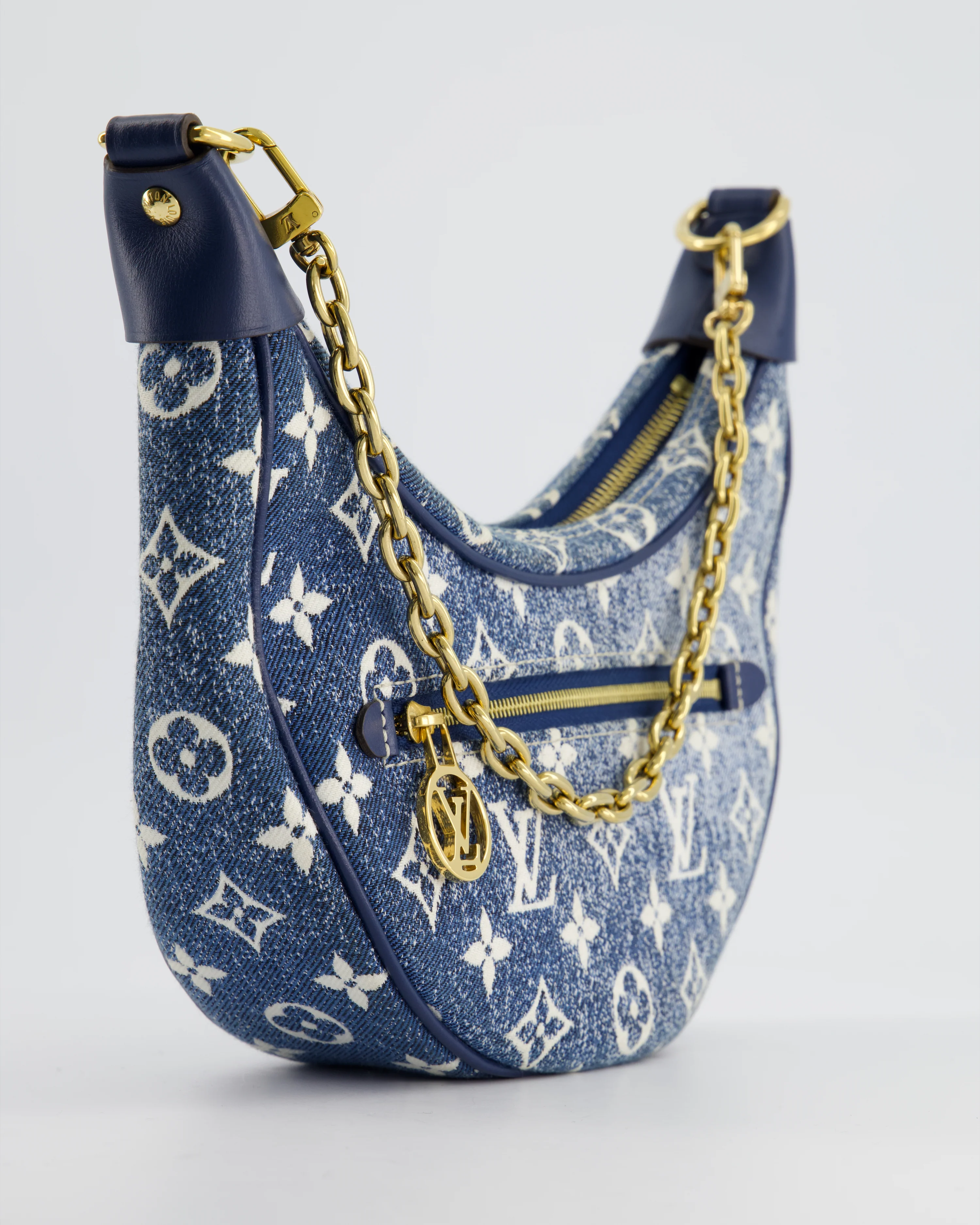 *HOT* Louis Vuitton Denim Monogram Loop Bag - Image 13